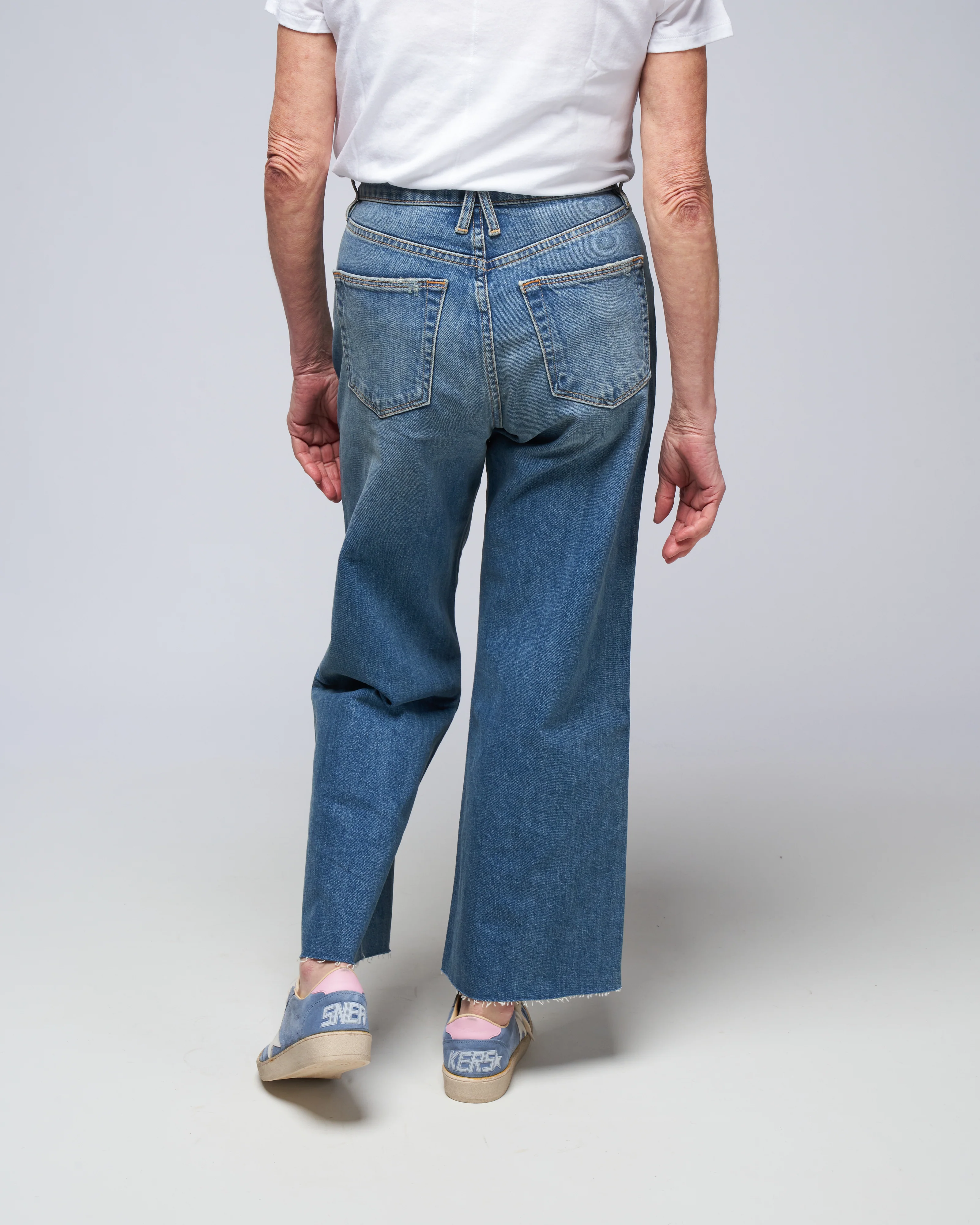 grace crop jean - blue bird - Image 4