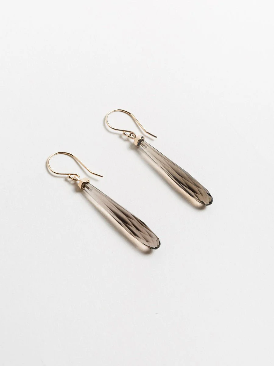 smoky quartz earrings - Image 2