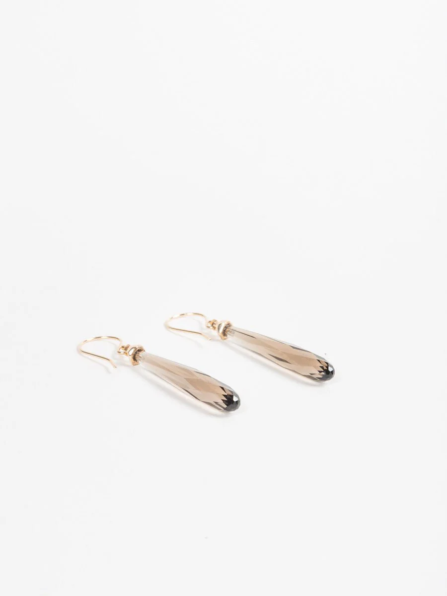 smoky quartz earrings - Image 3