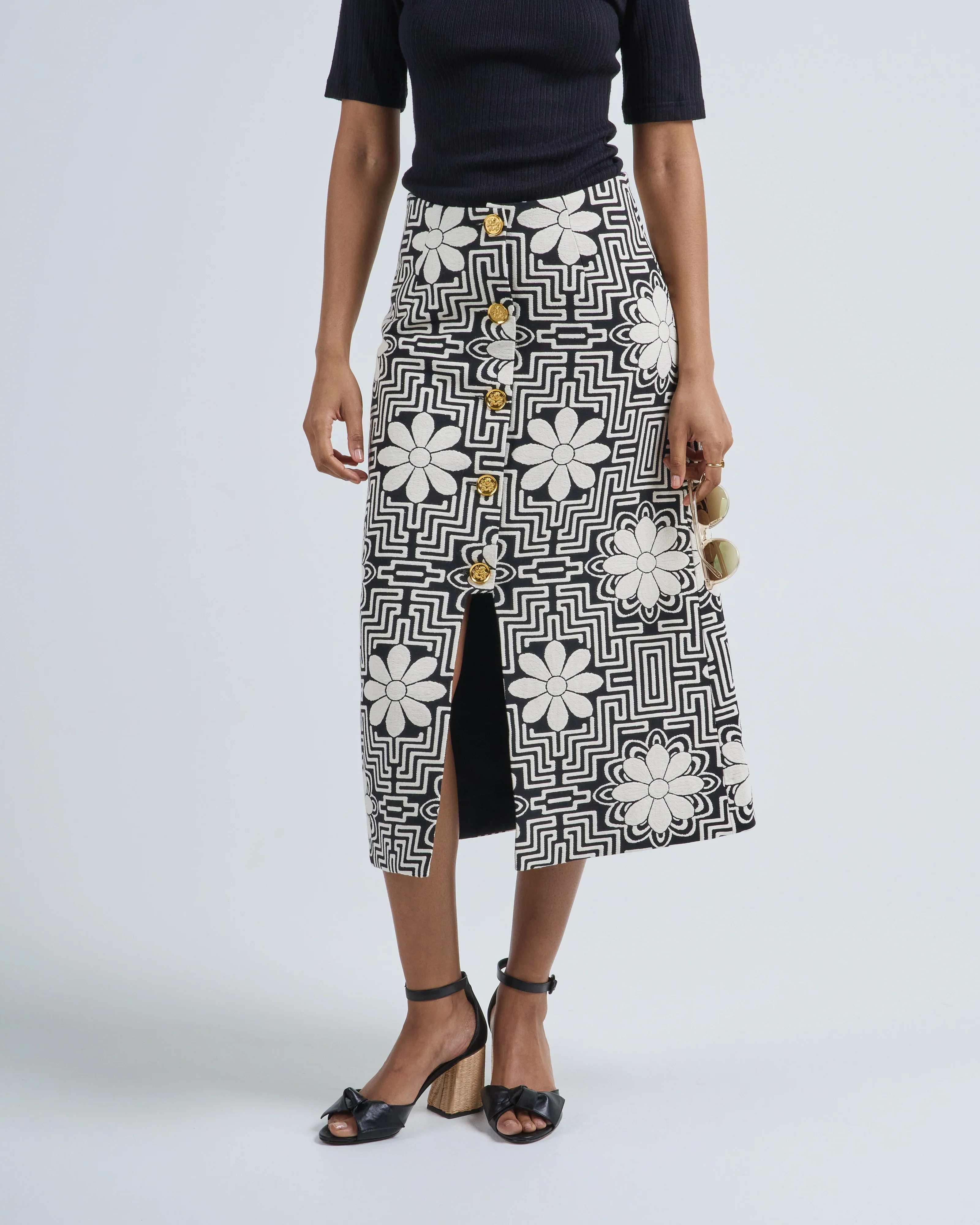 a-line midi skirt - Image 2