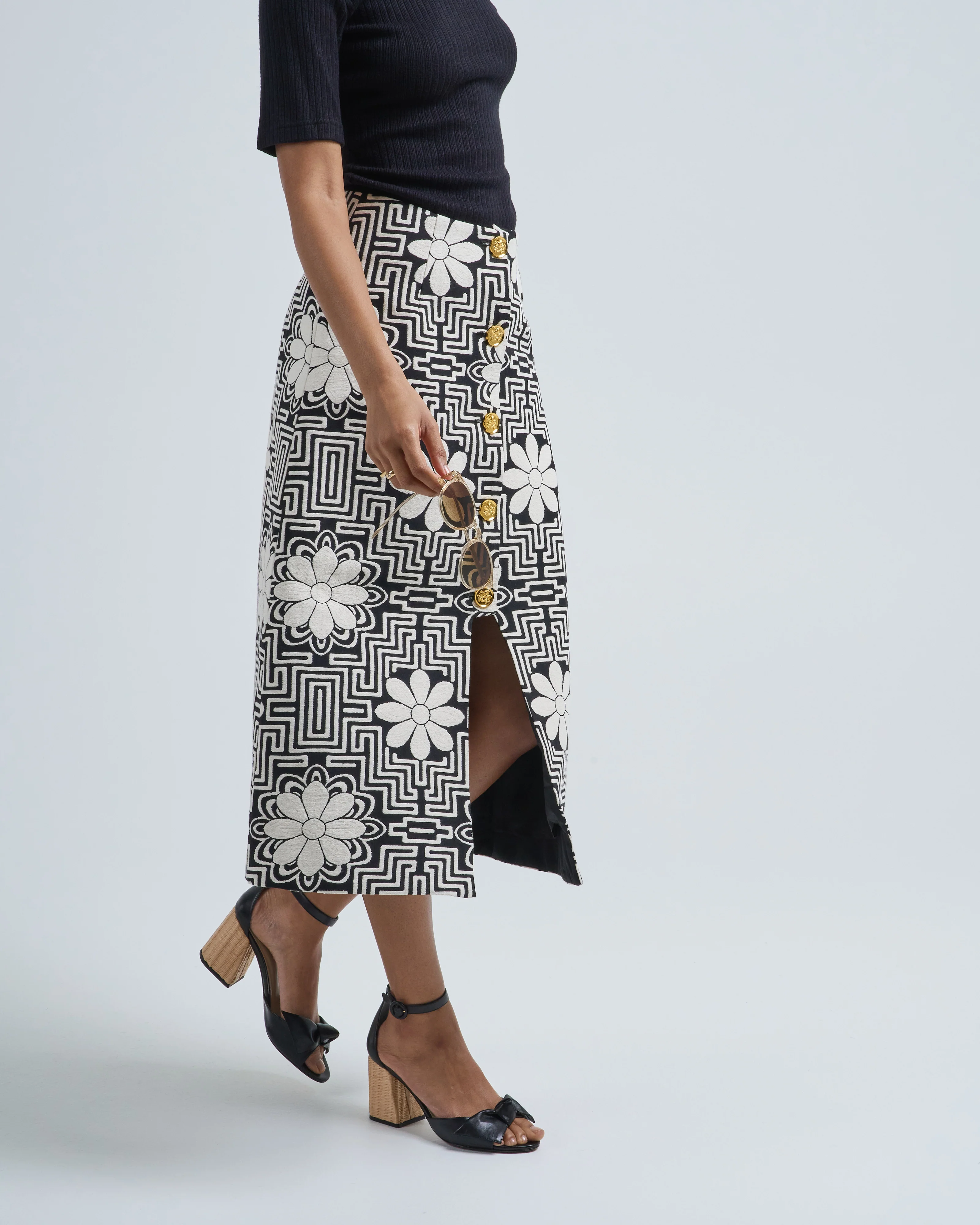 a-line midi skirt - Image 3