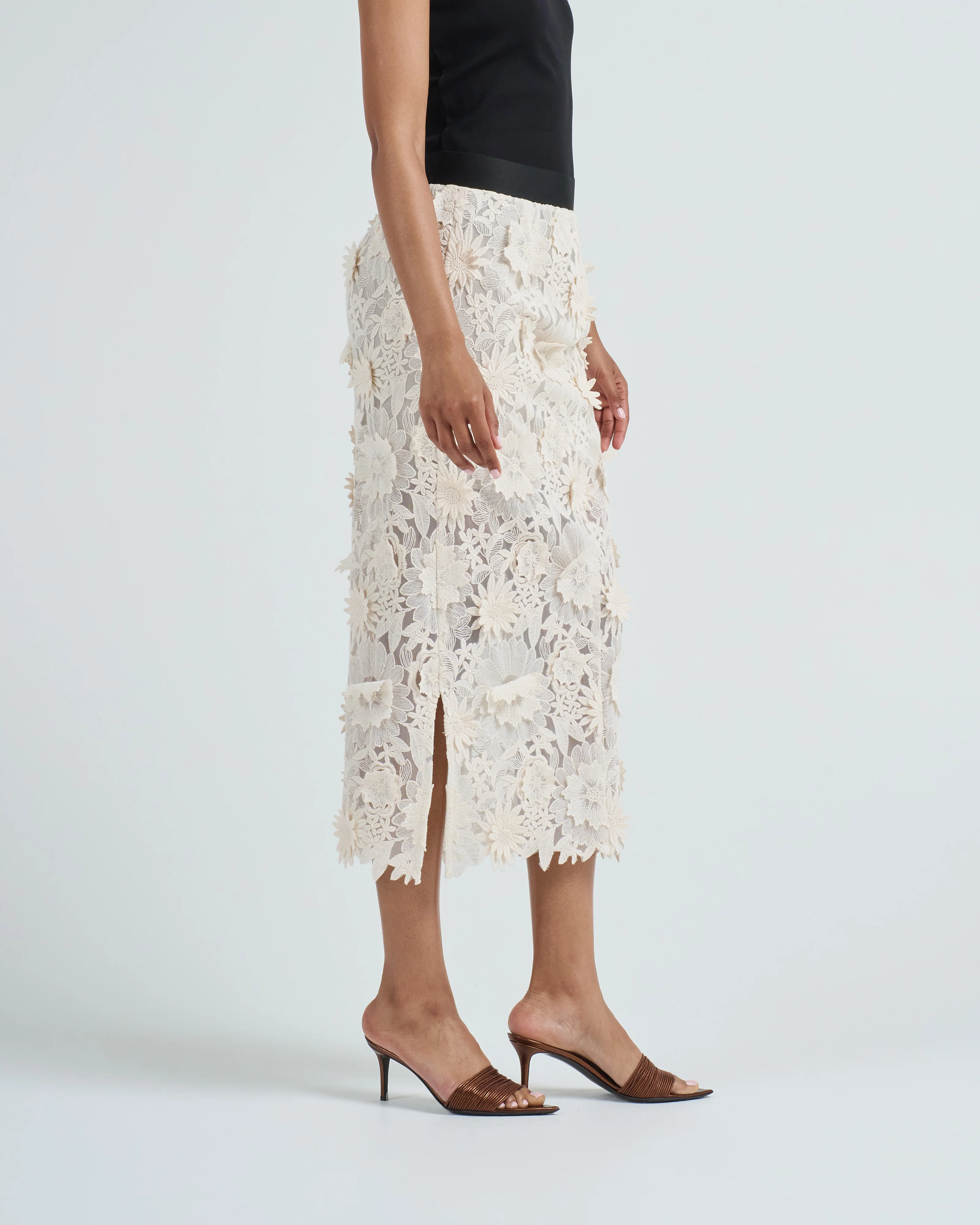 applique pencil skirt - Image 2