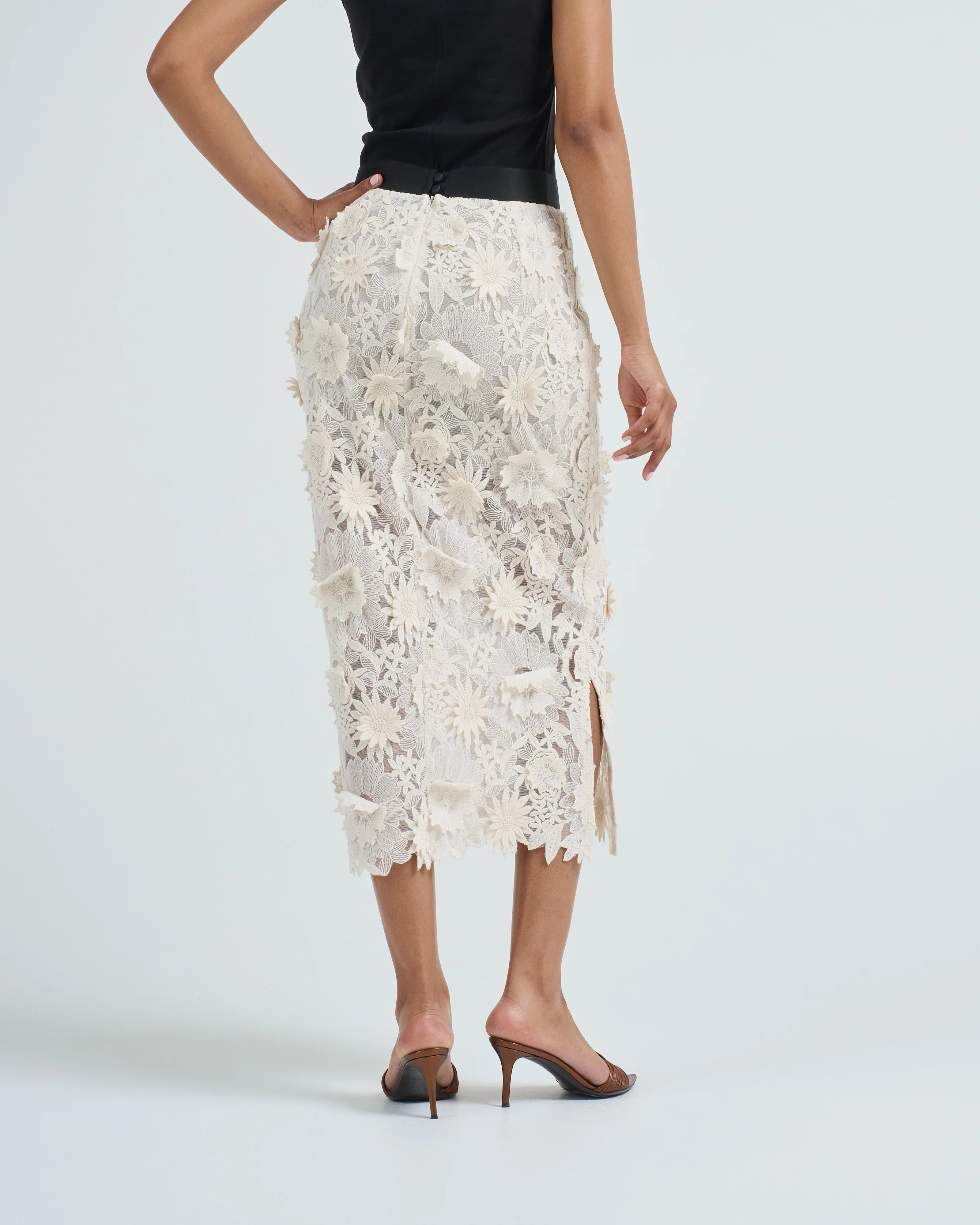 applique pencil skirt - Image 4