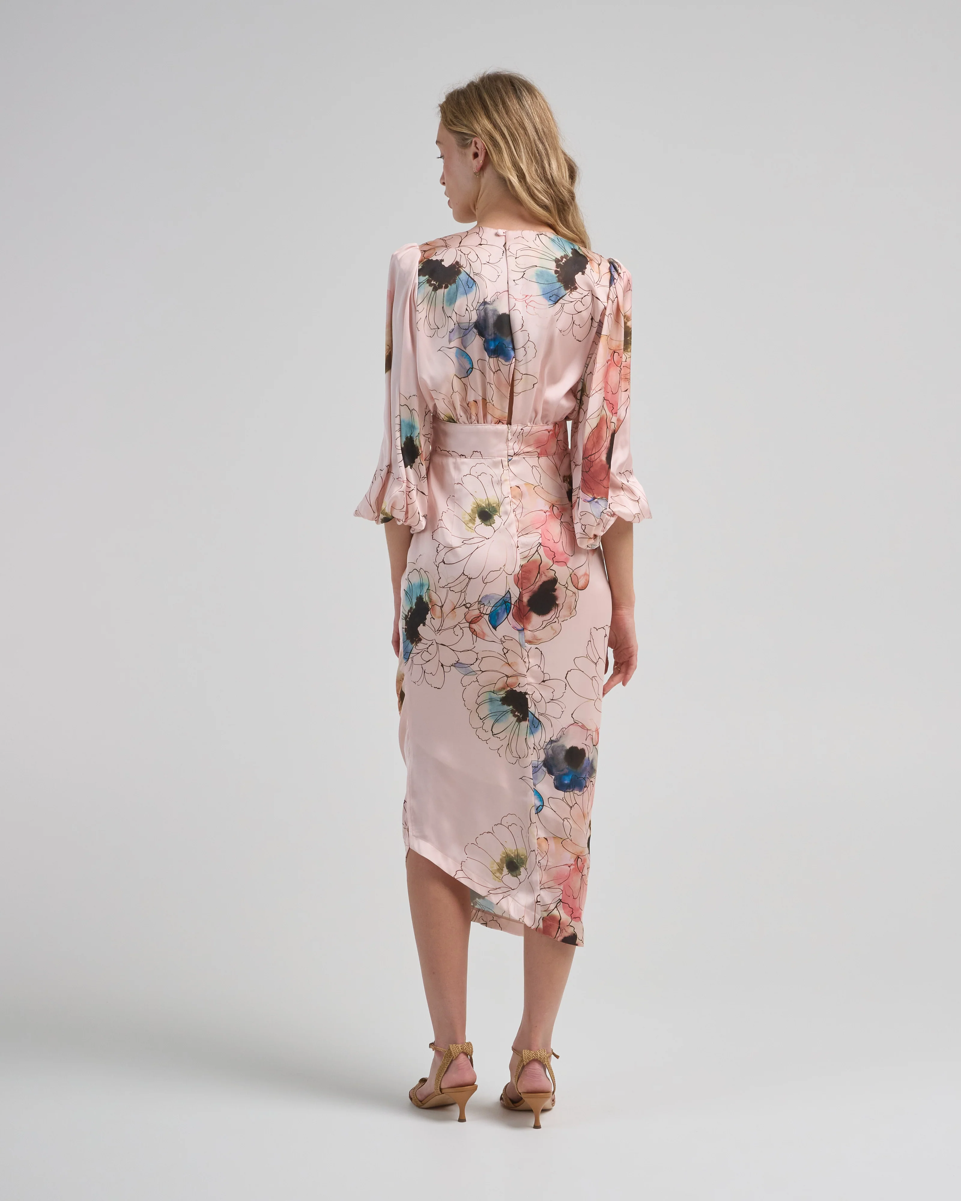 asymmetrical midi dress - Image 5