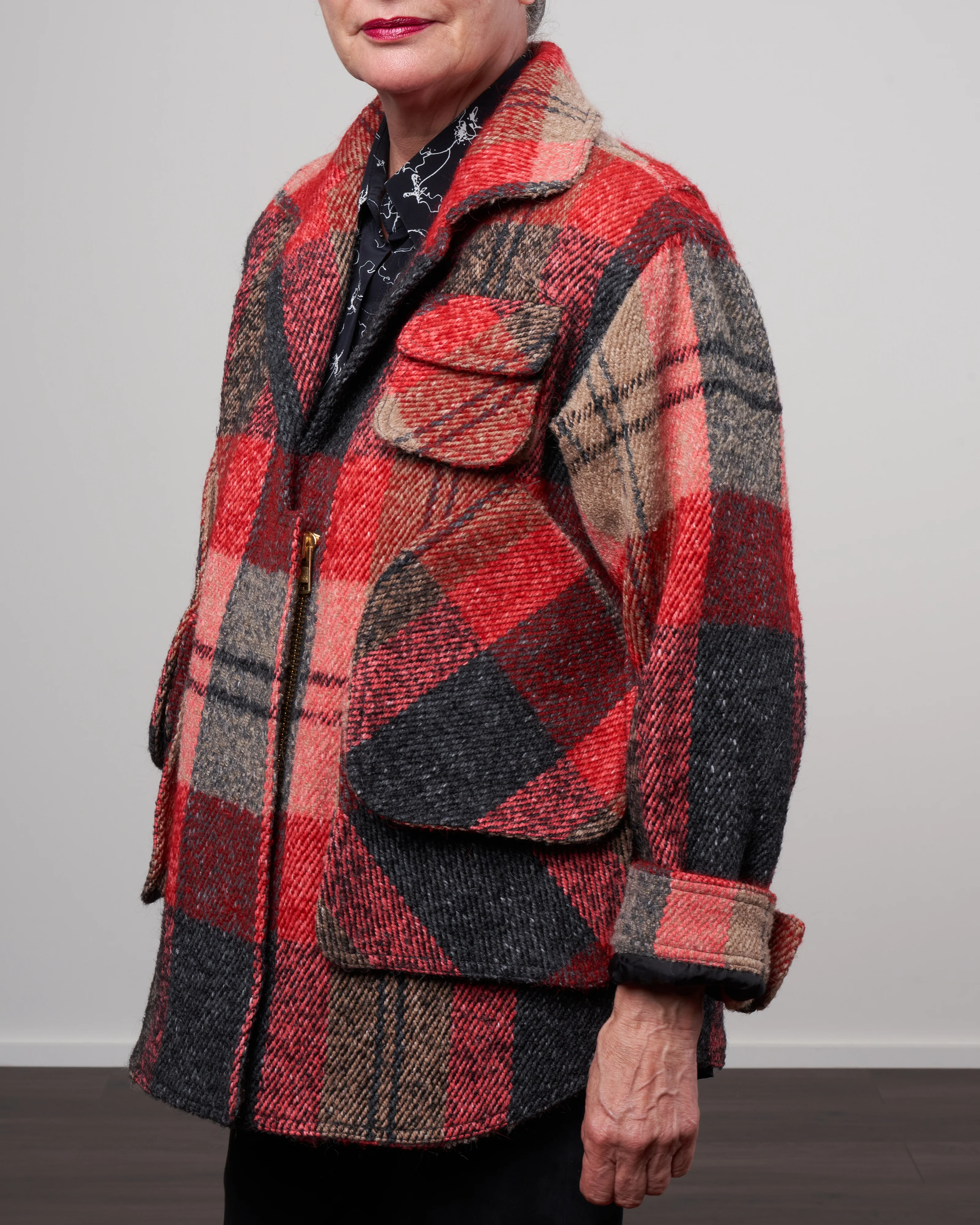 barn jacket - farmhouse plaid - Image 2