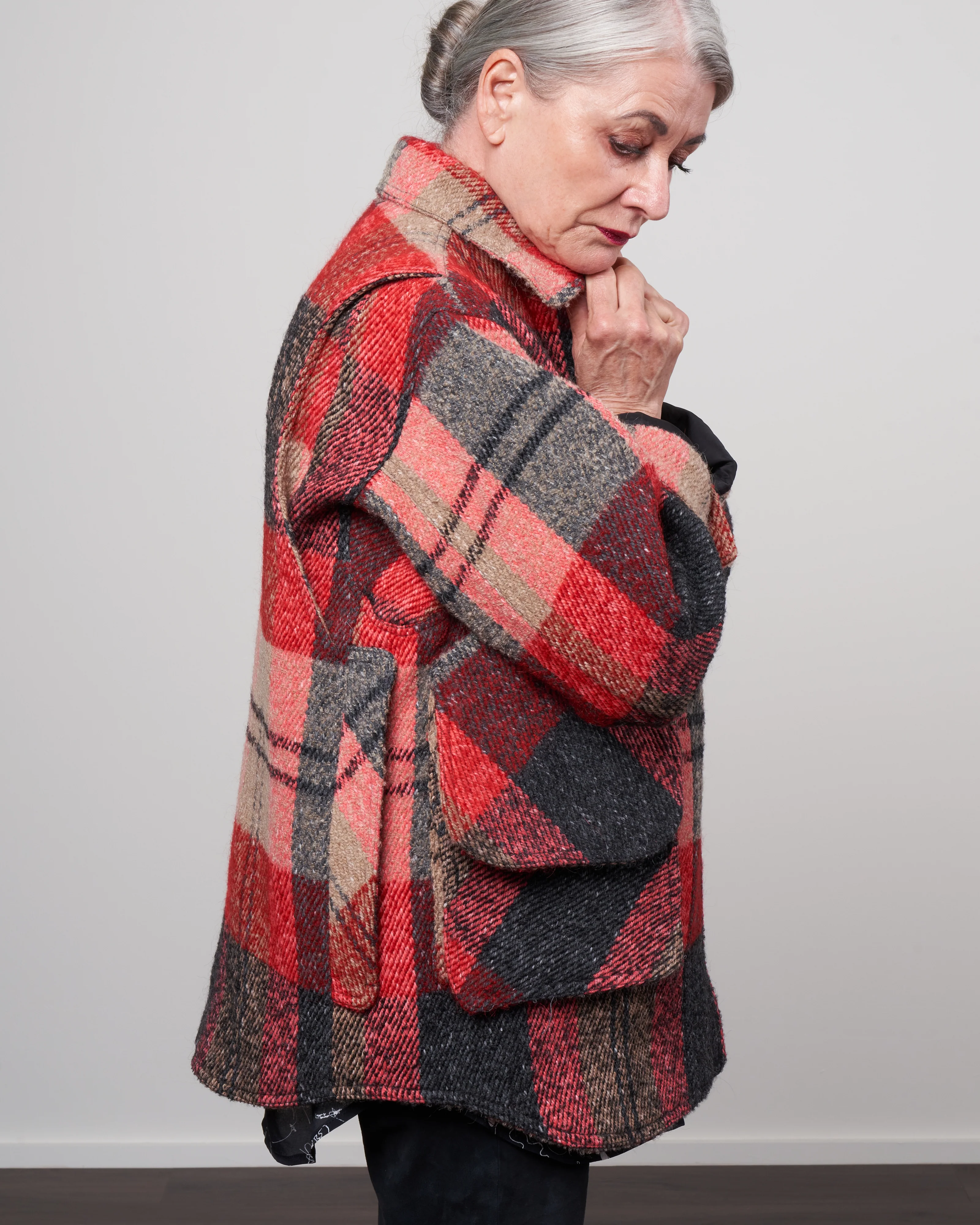 barn jacket - farmhouse plaid - Image 3