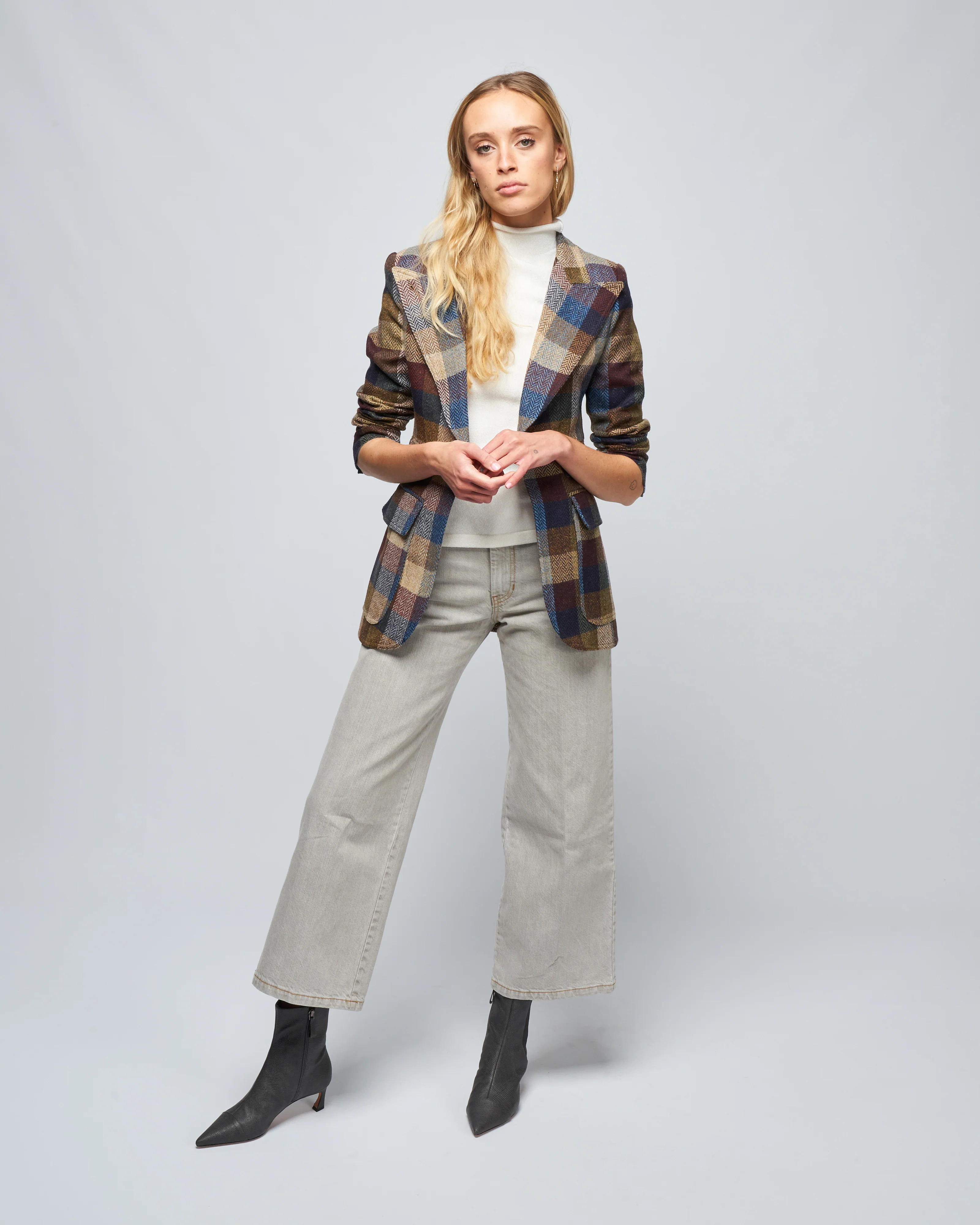 birkin blazer - peri lumberjacket check - Image 2
