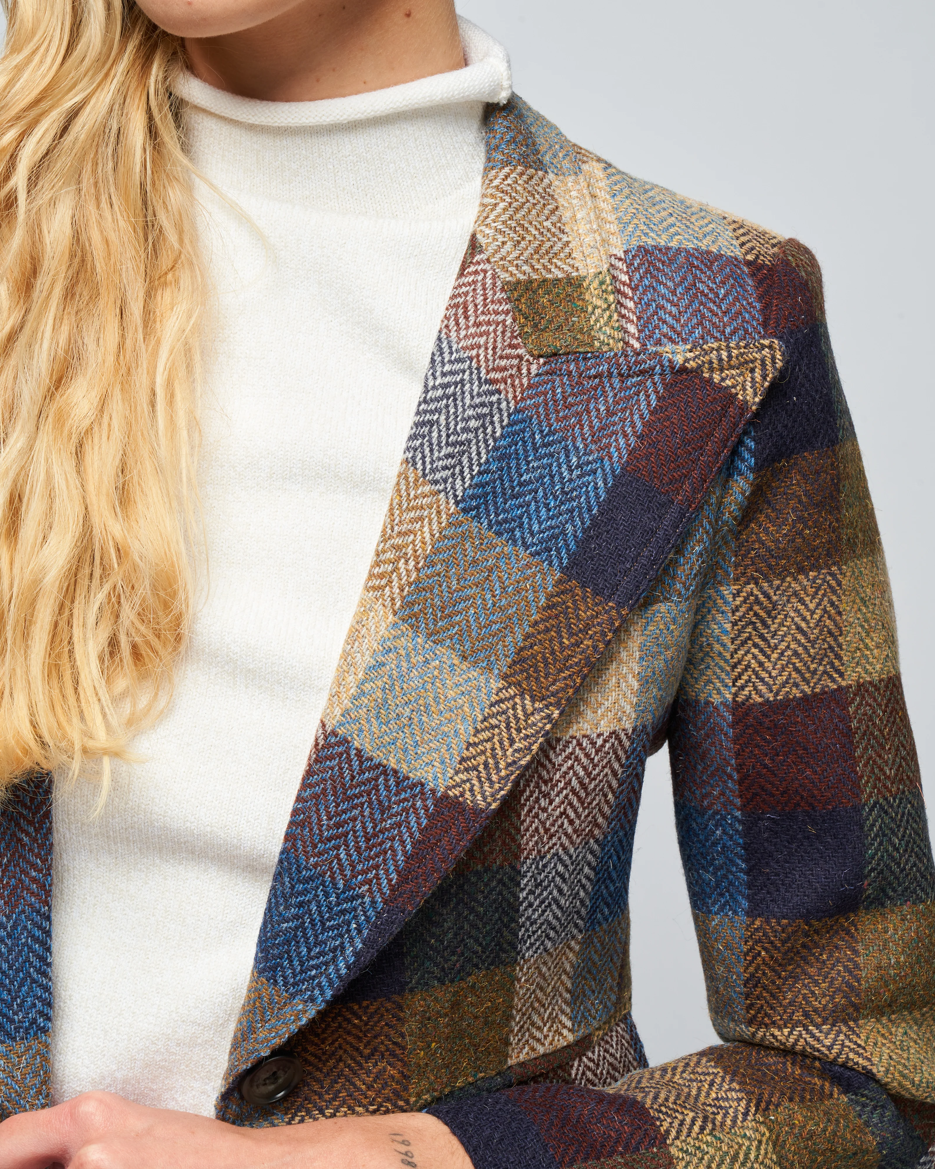 birkin blazer - peri lumberjacket check - Image 5
