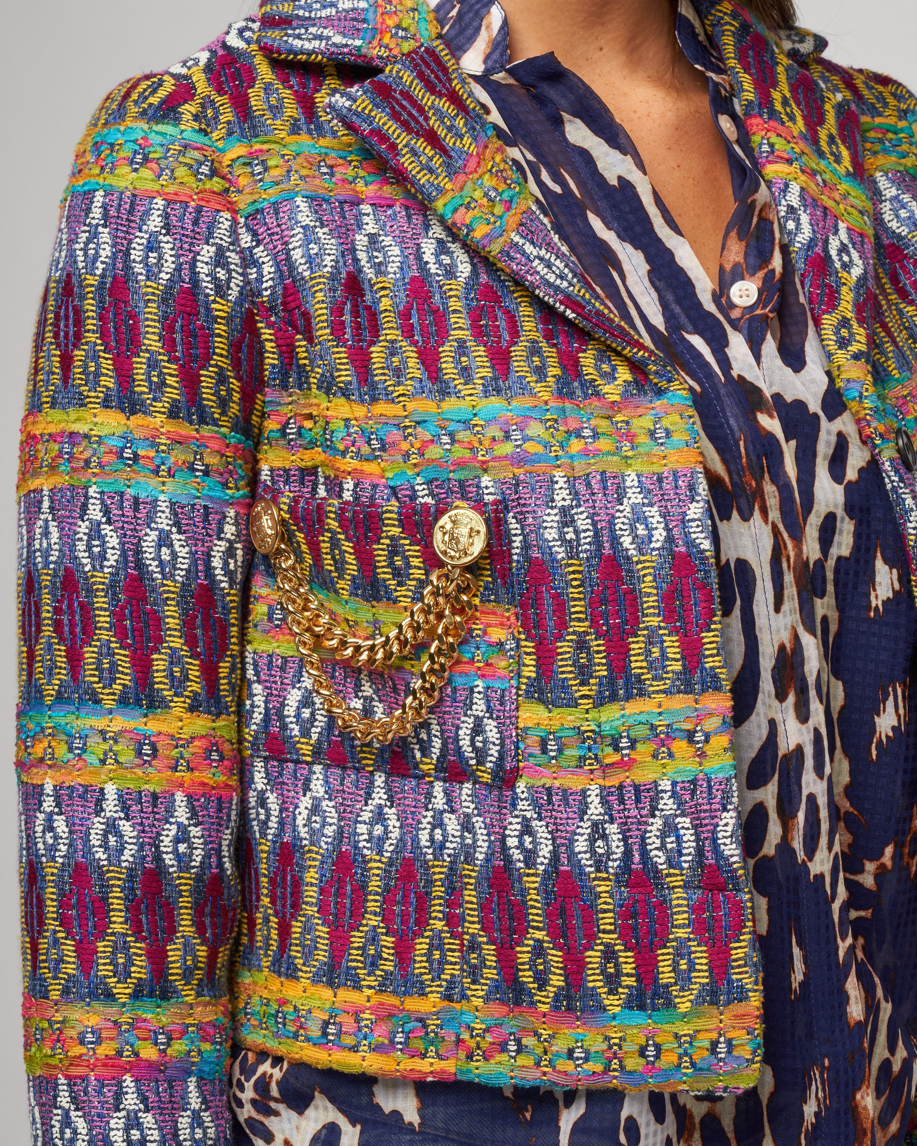 box chain jacket - multi - Image 5