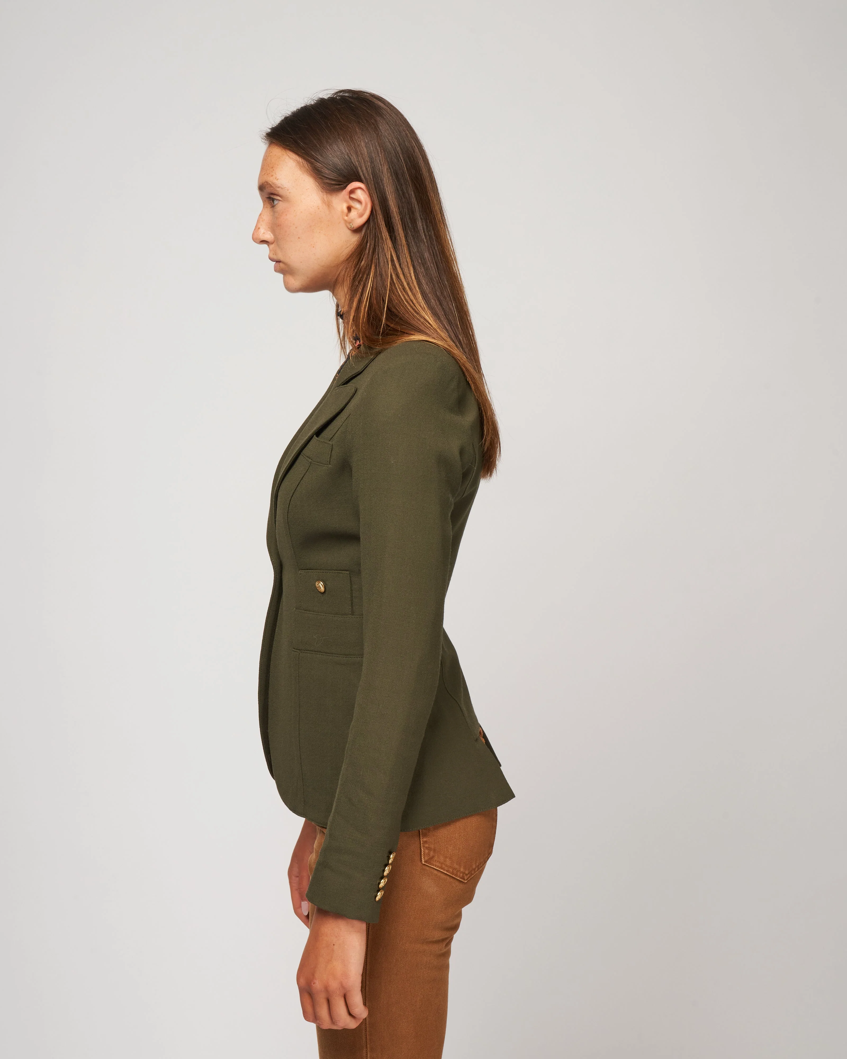 classic duchess blazer - army - Image 3