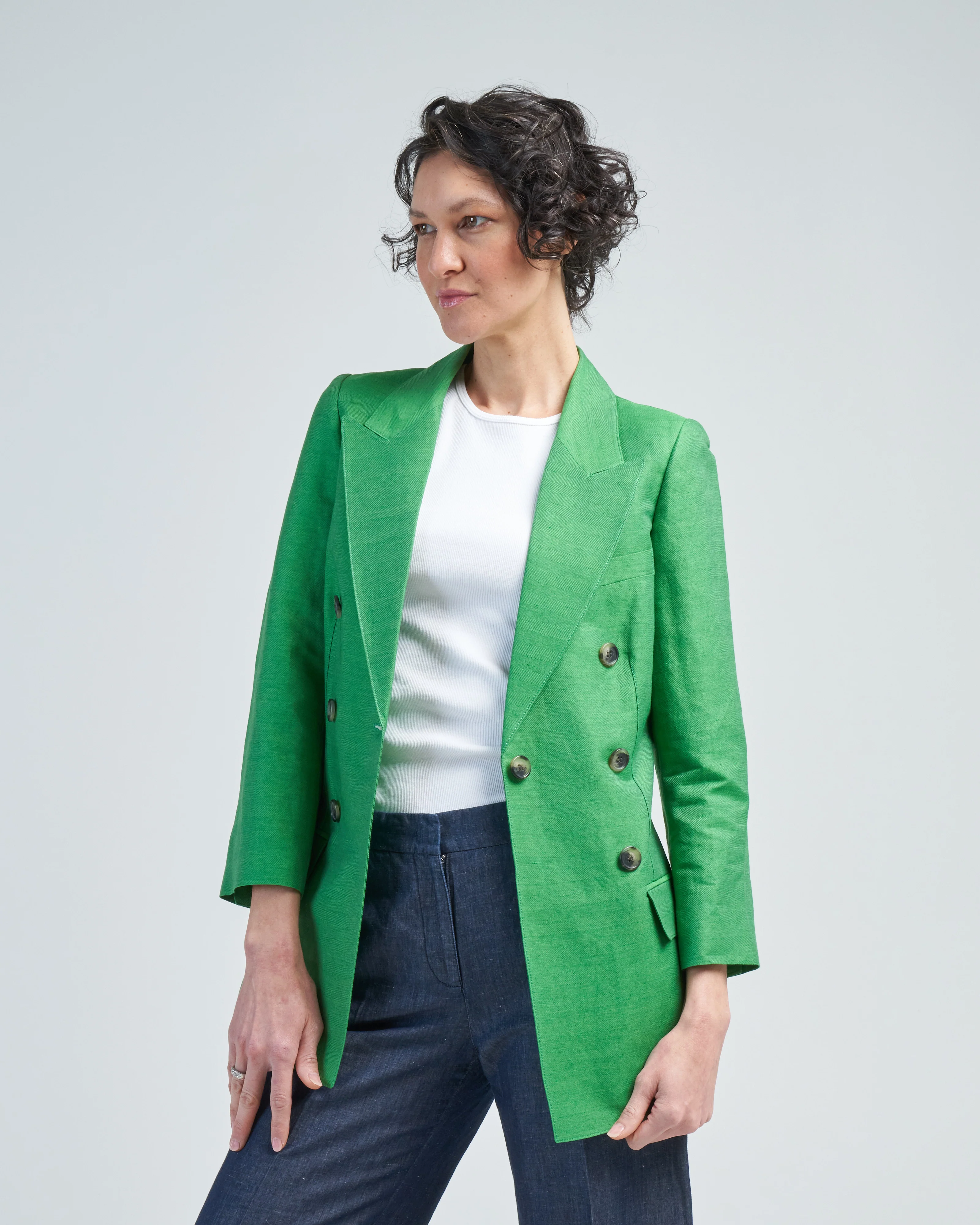 crop sleeve not a db blazer