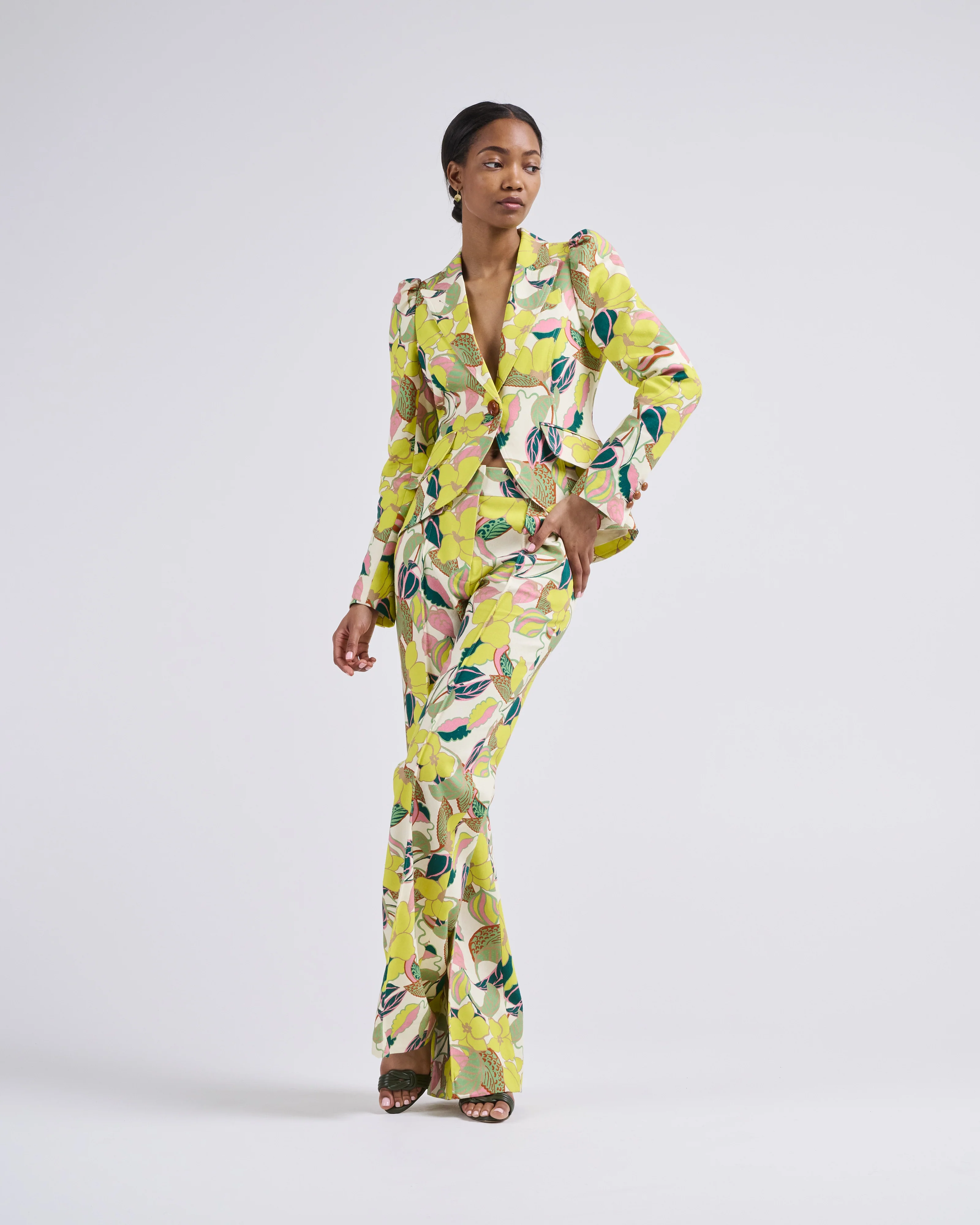 crop sleeve pouf blazer - Image 2
