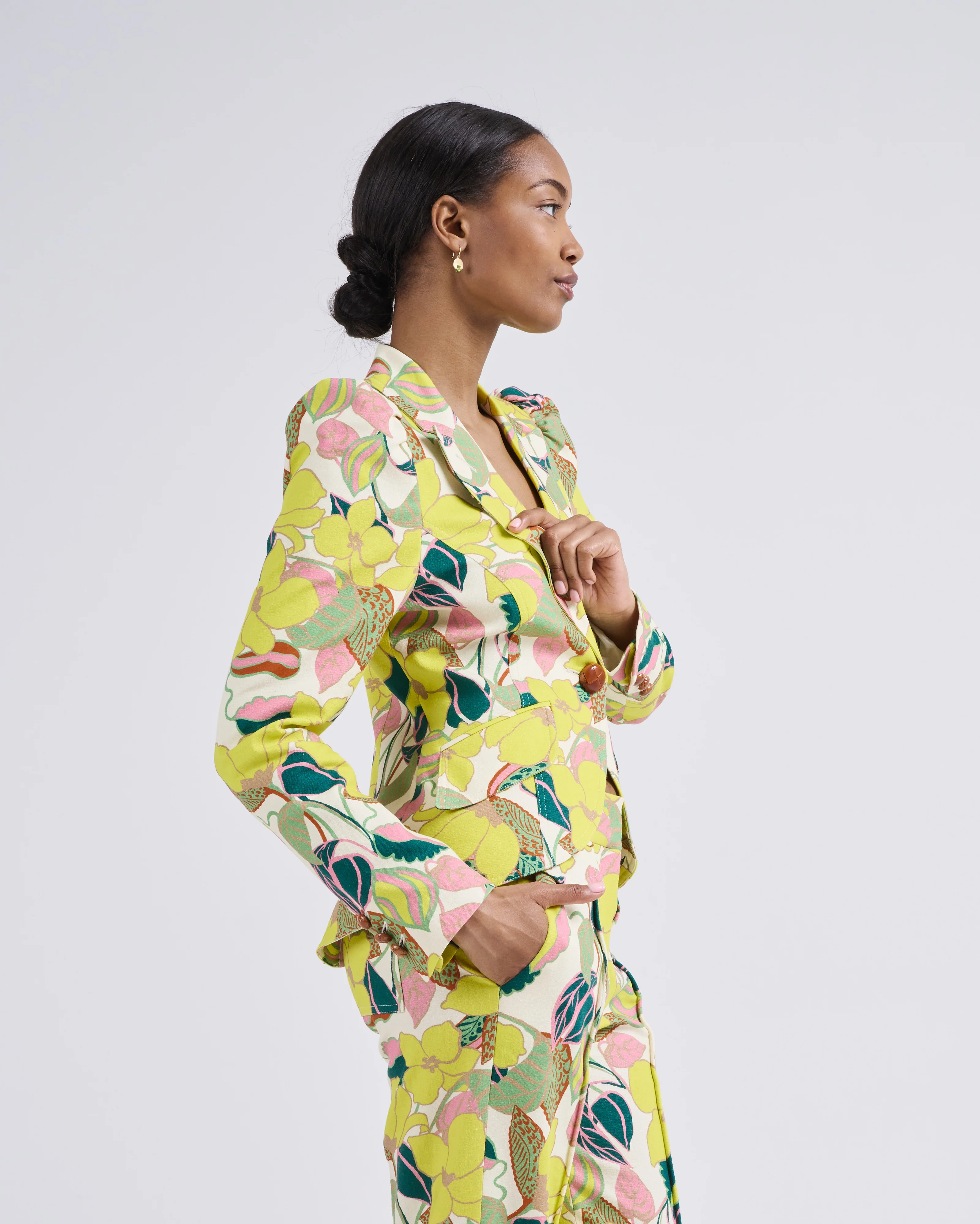 crop sleeve pouf blazer - Image 4