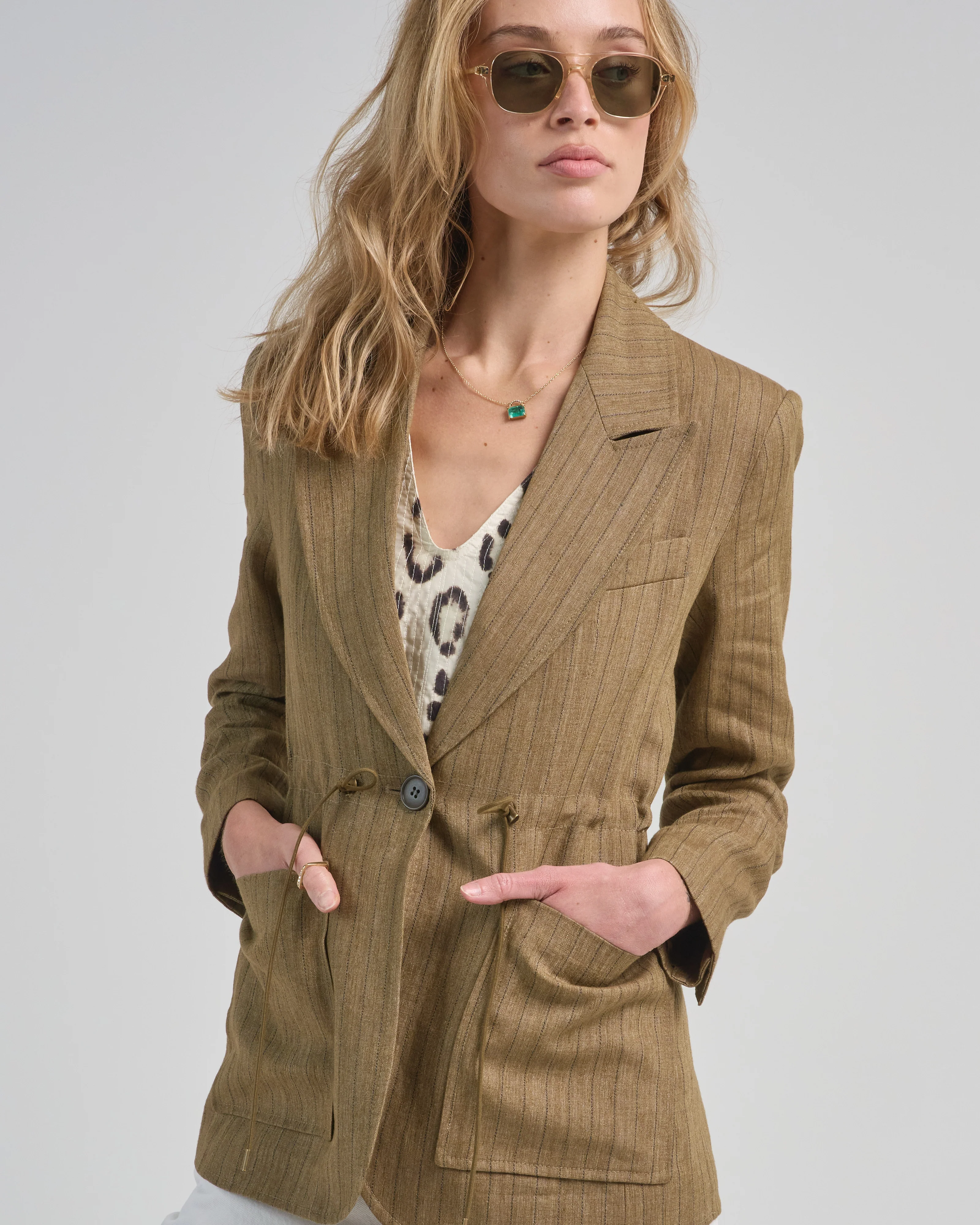 drawcord blazer - Image 5