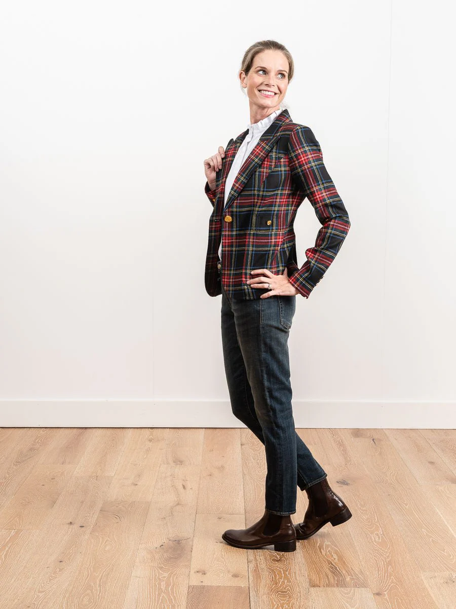 duchess blazer - black tartan - Image 2