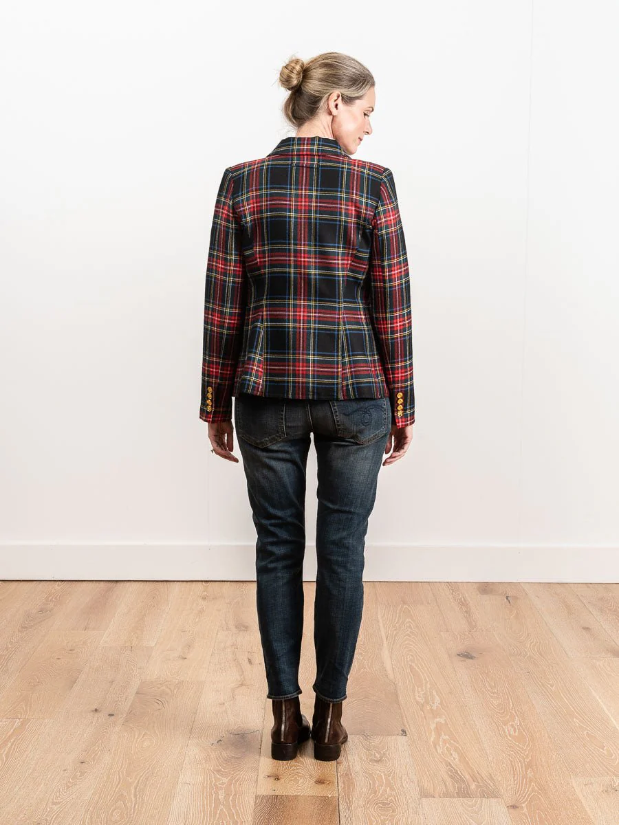 duchess blazer - black tartan - Image 3