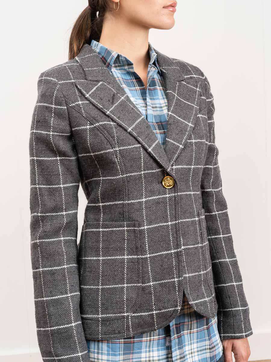 duchess blazer - grey windowpane - Image 5