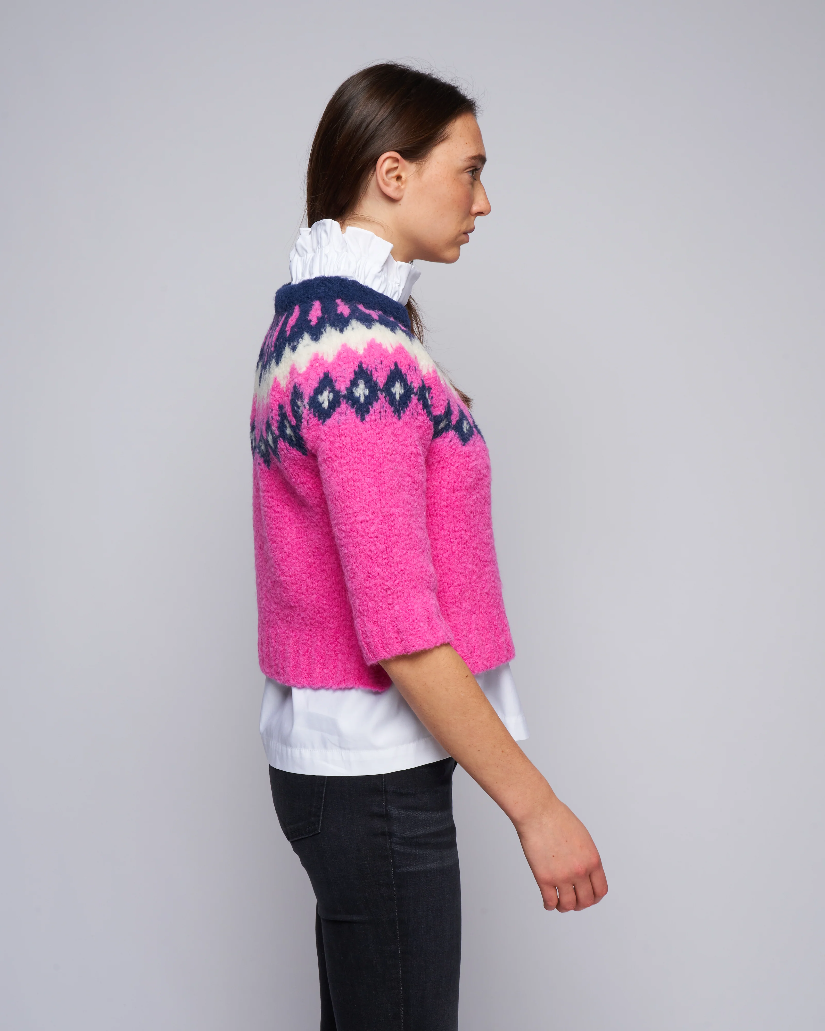 fair isle sweater - pink multi - Image 3
