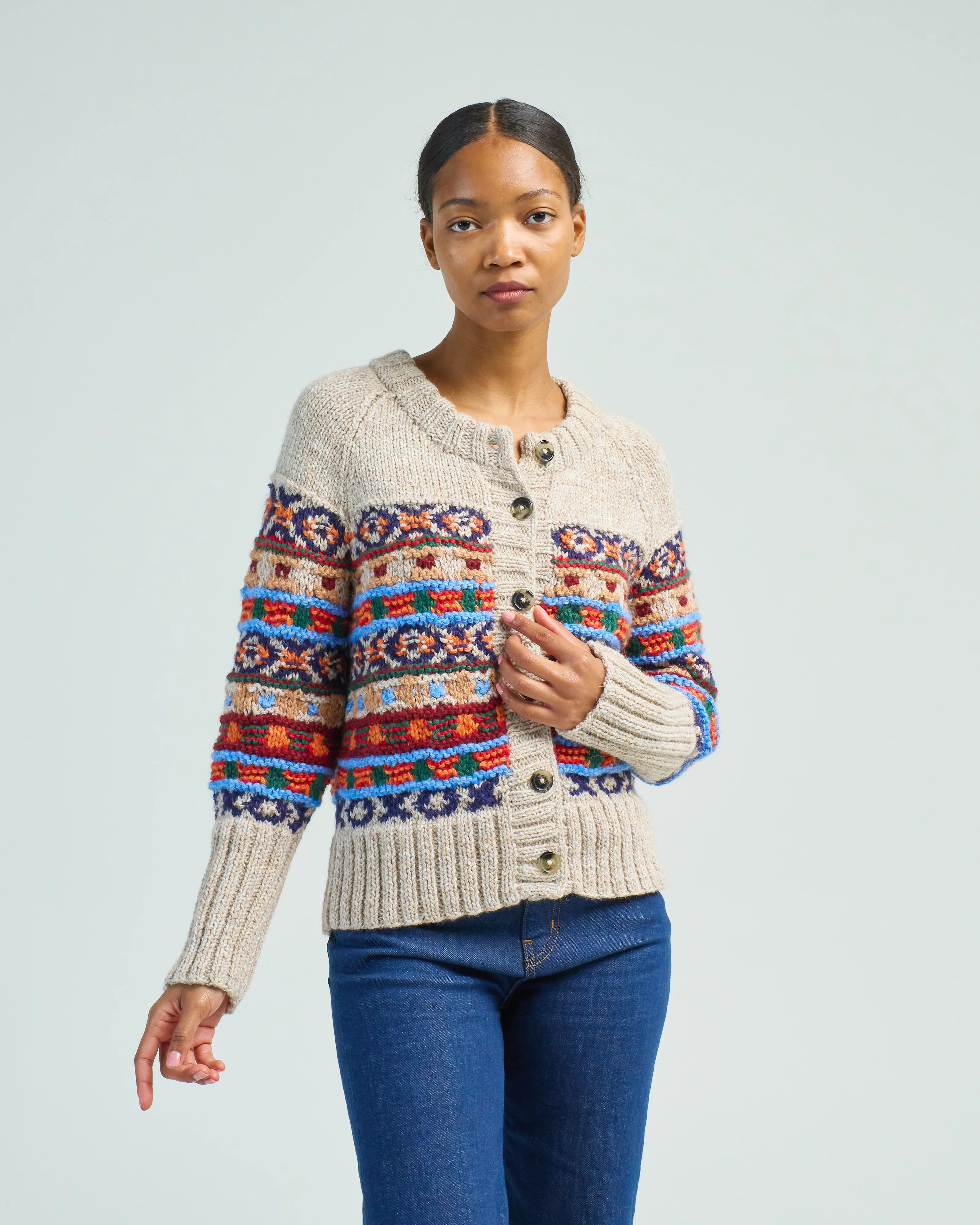 handknit granny cardigan