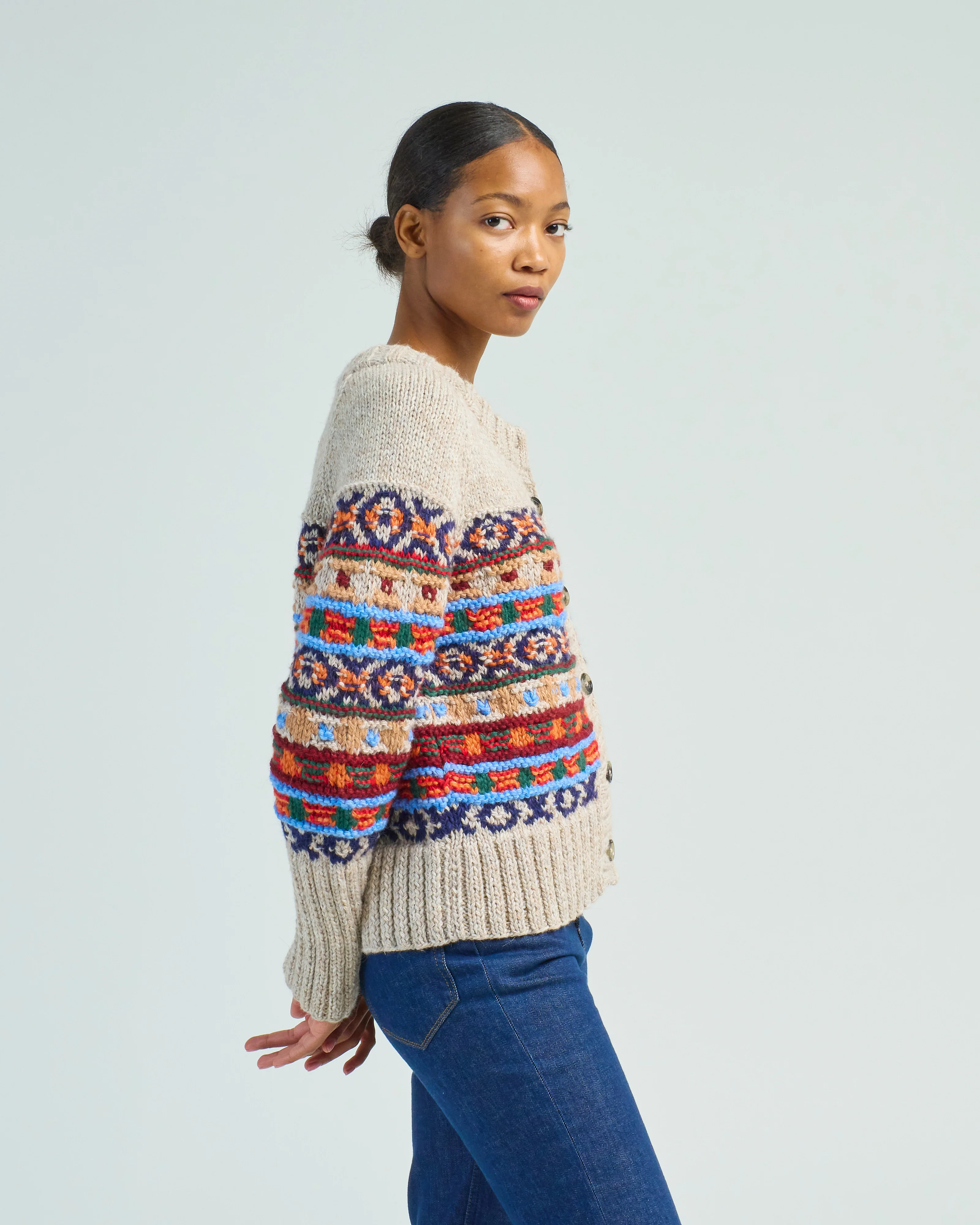 handknit granny cardigan - Image 3