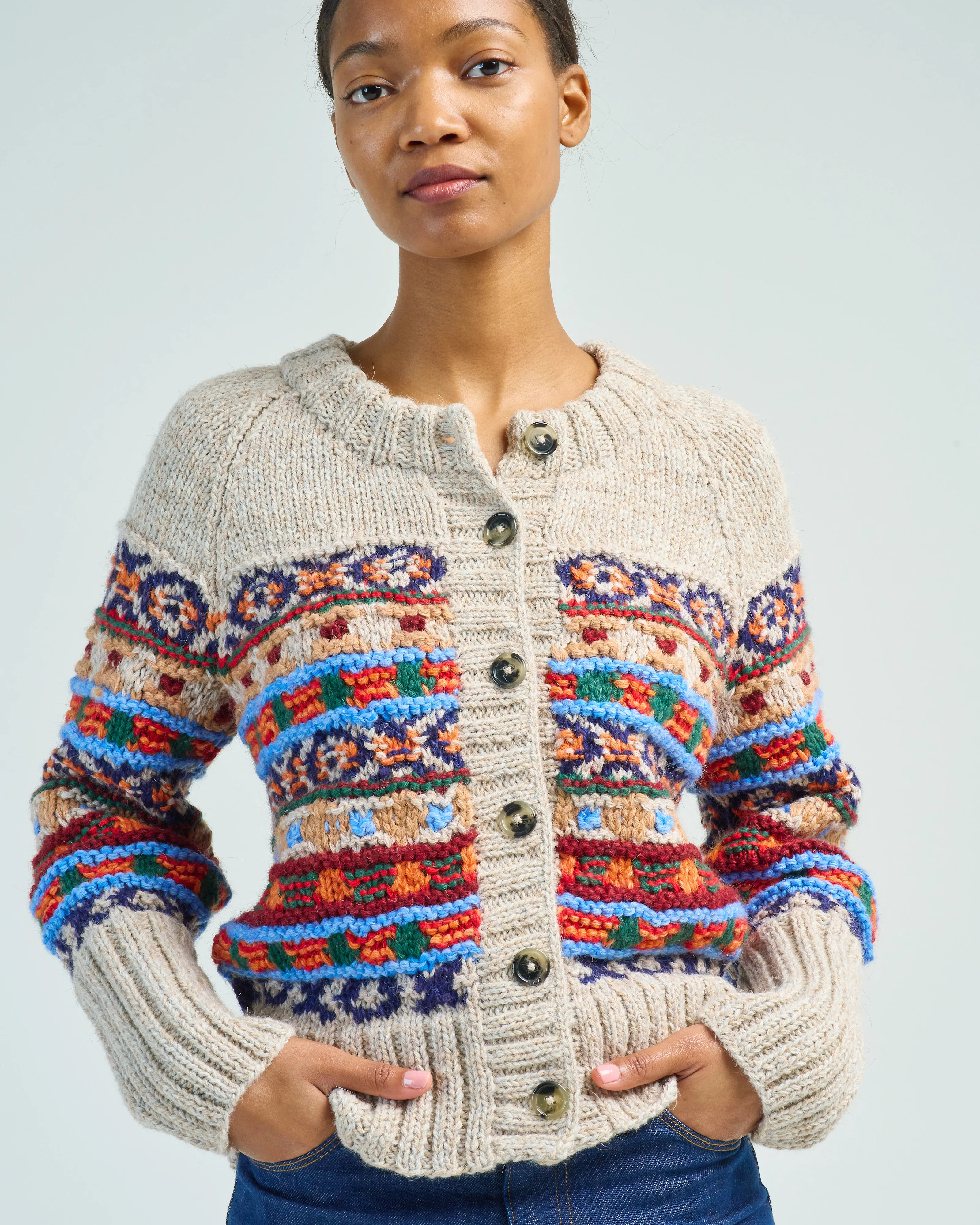 handknit granny cardigan - Image 5