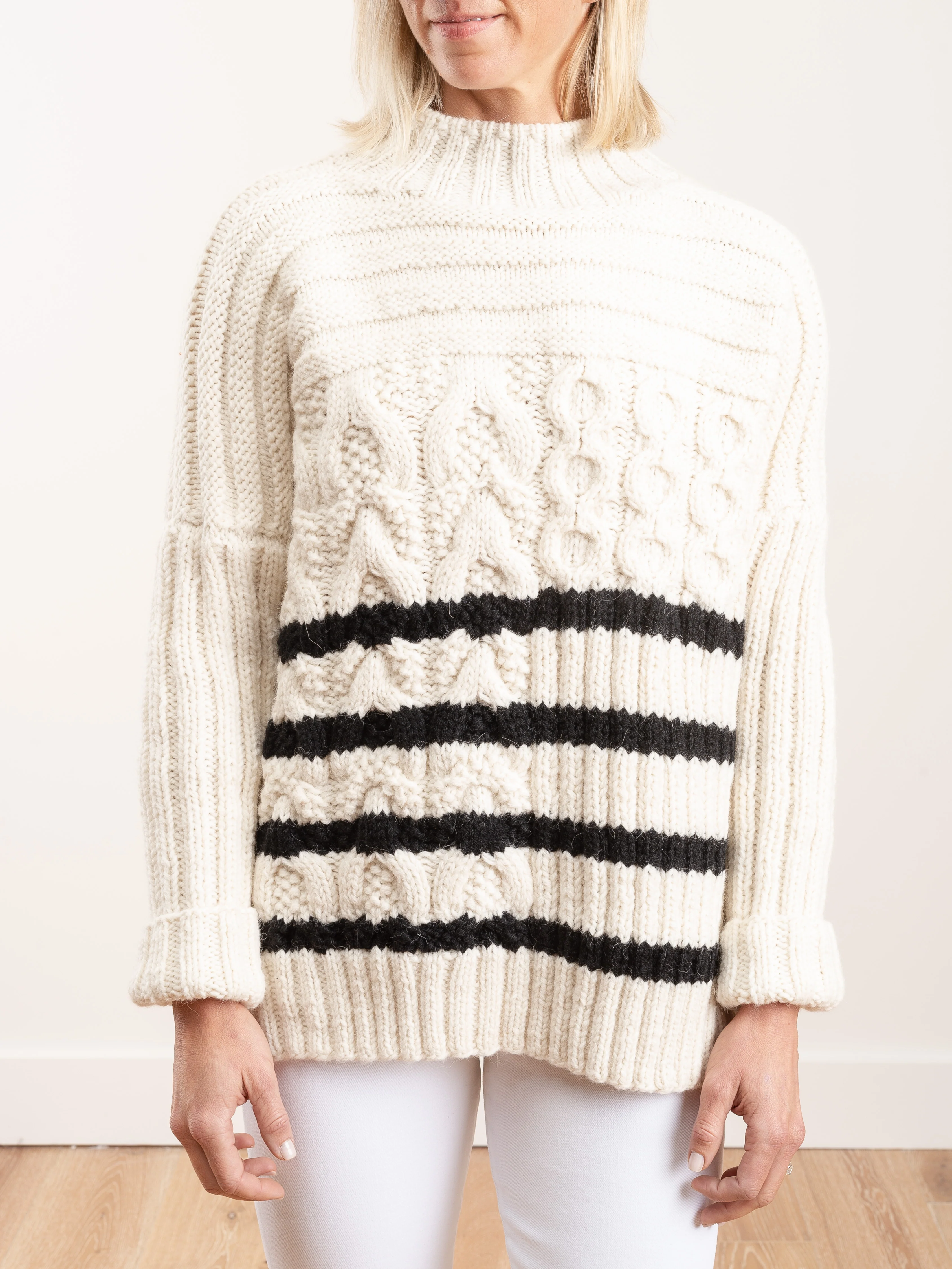 handknit reverse mariner sweater - Image 2