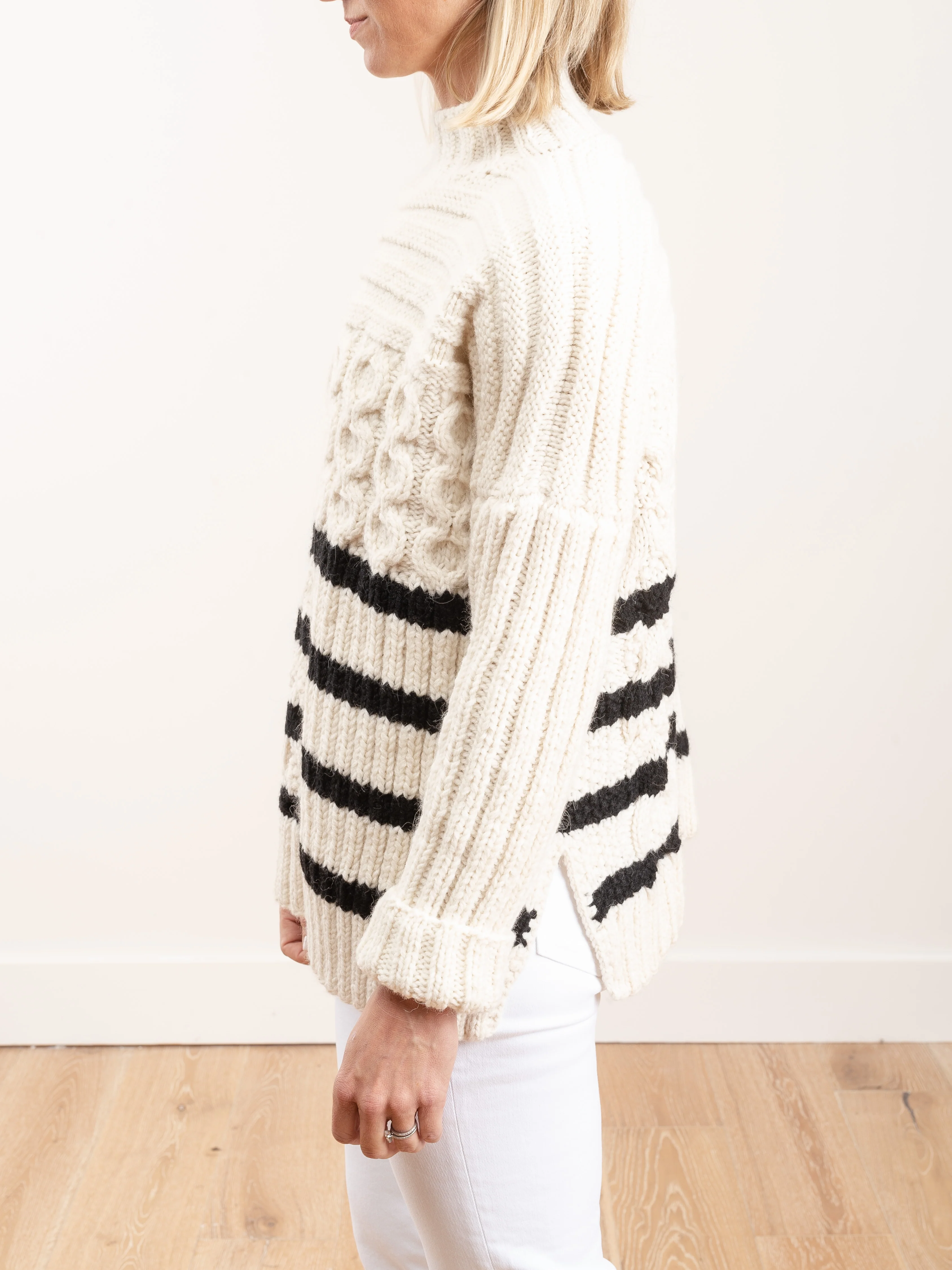 handknit reverse mariner sweater - Image 3