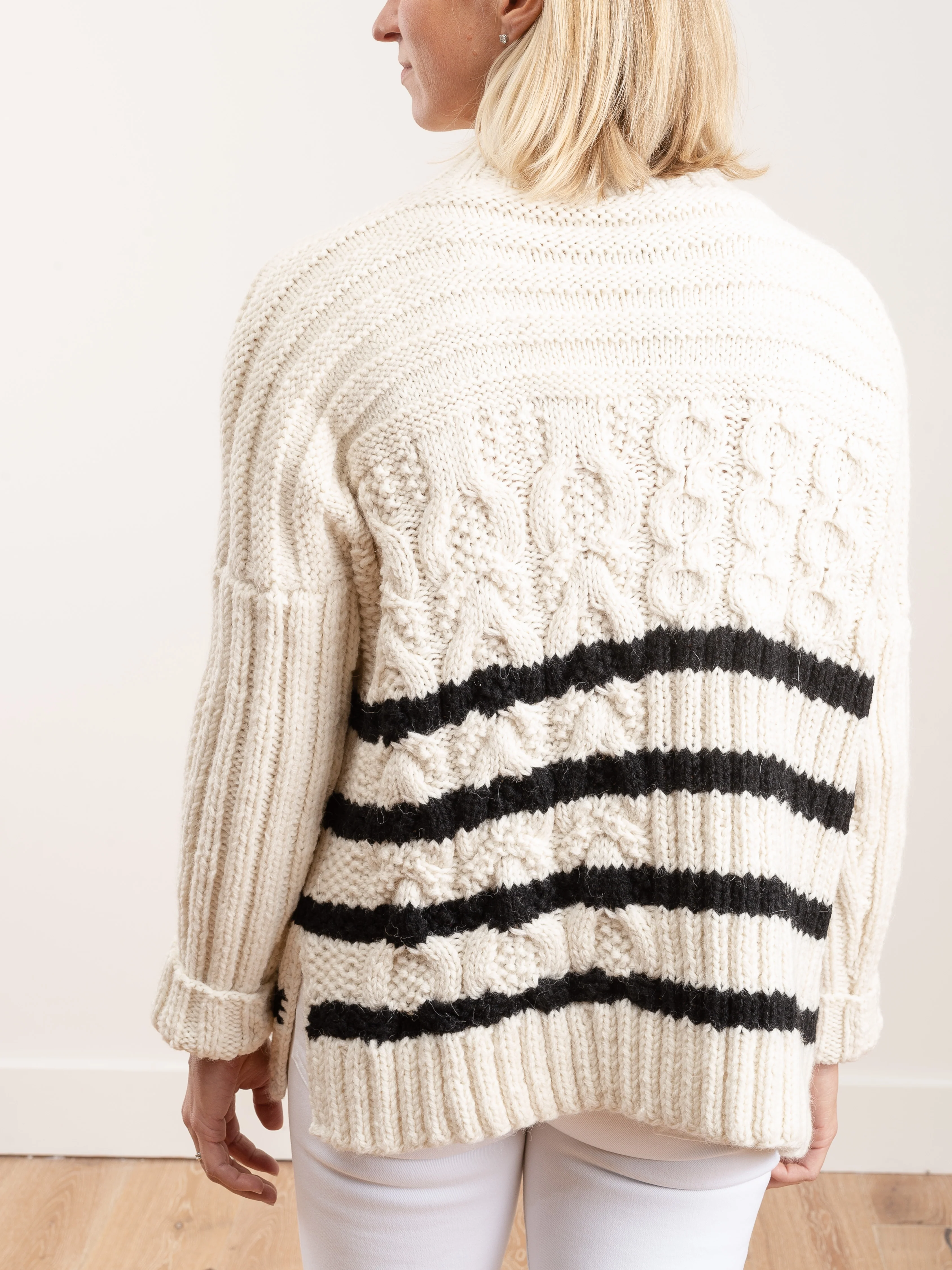 handknit reverse mariner sweater - Image 4