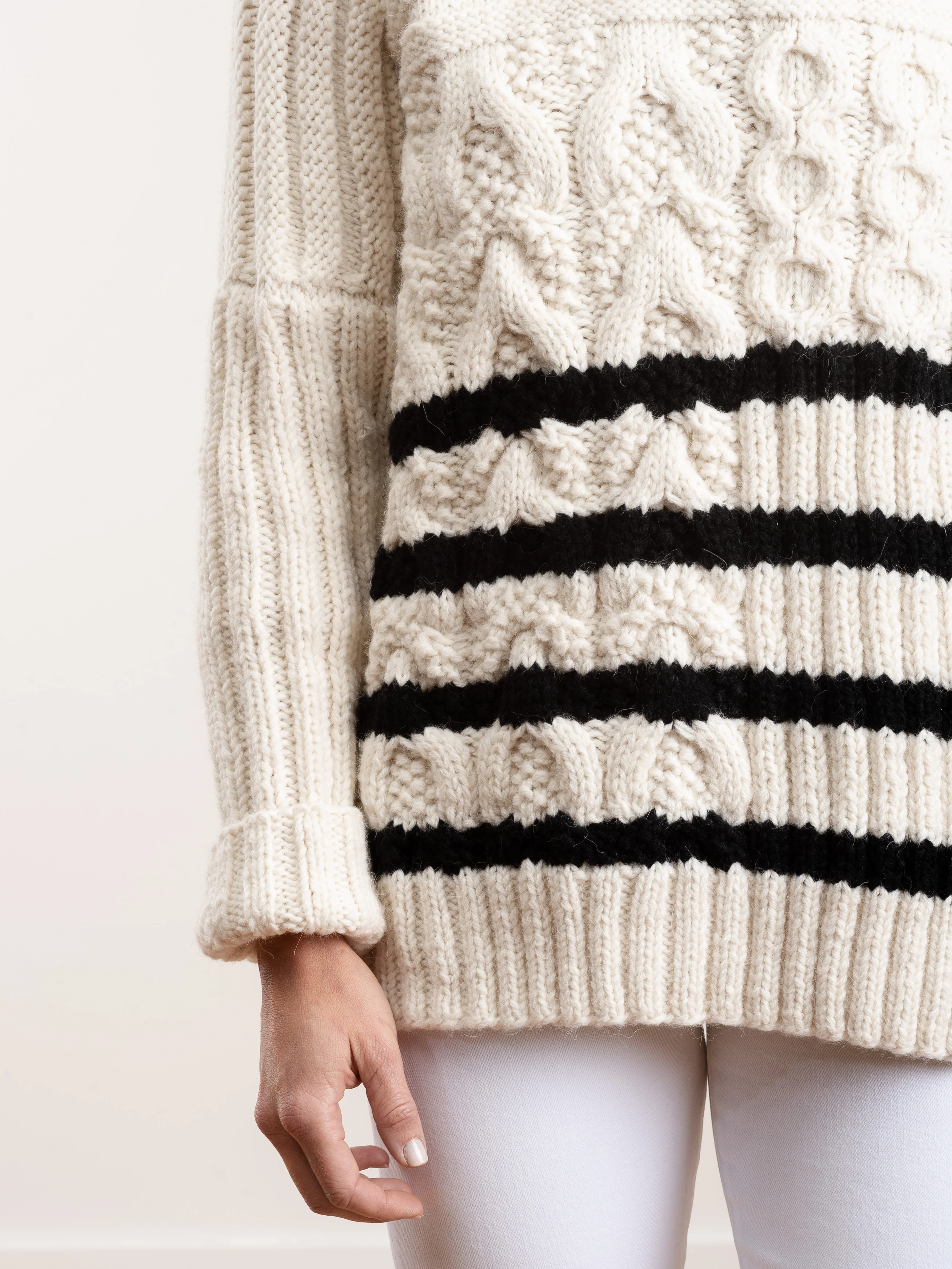 handknit reverse mariner sweater - Image 5