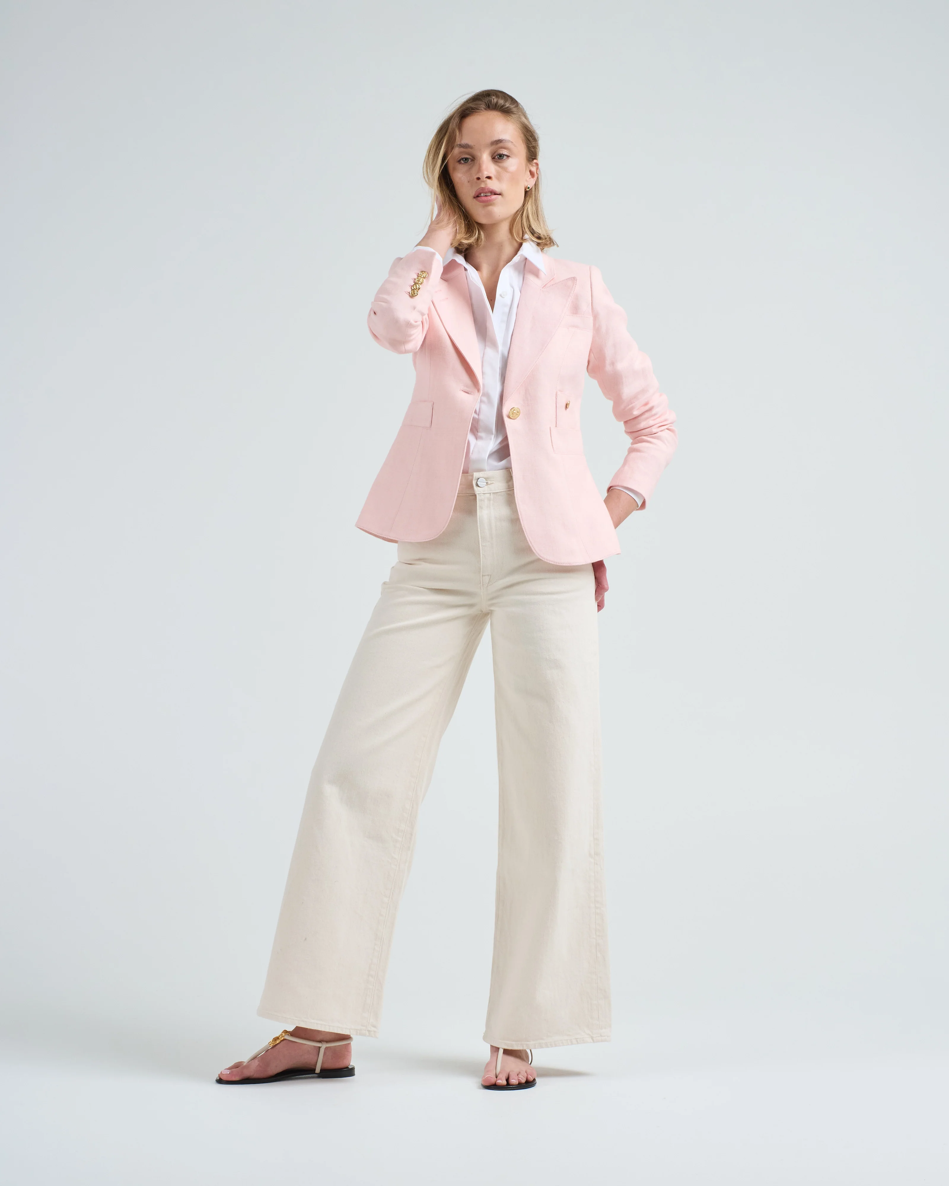 linen duchess blazer - Image 2
