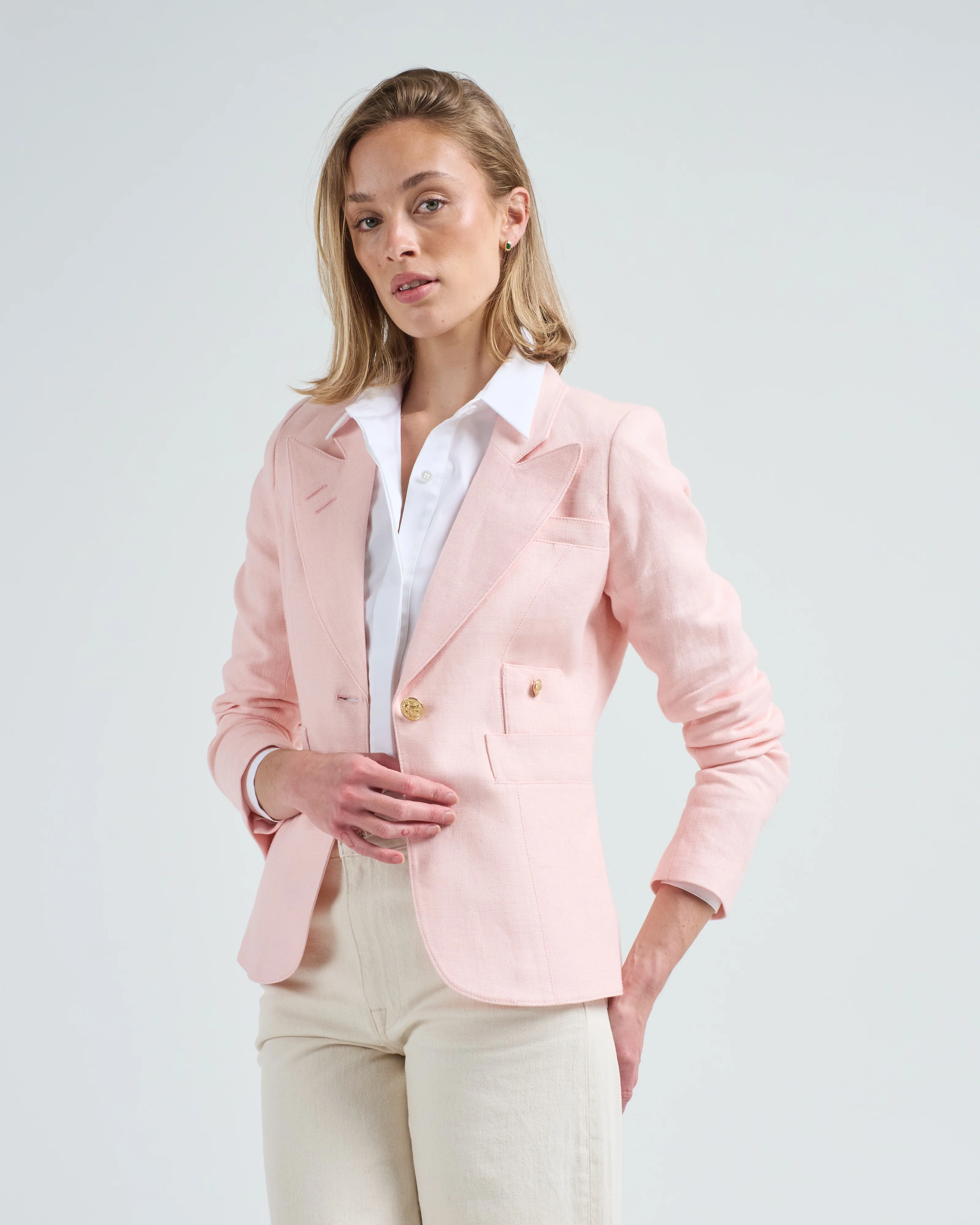 linen duchess blazer - Image 4