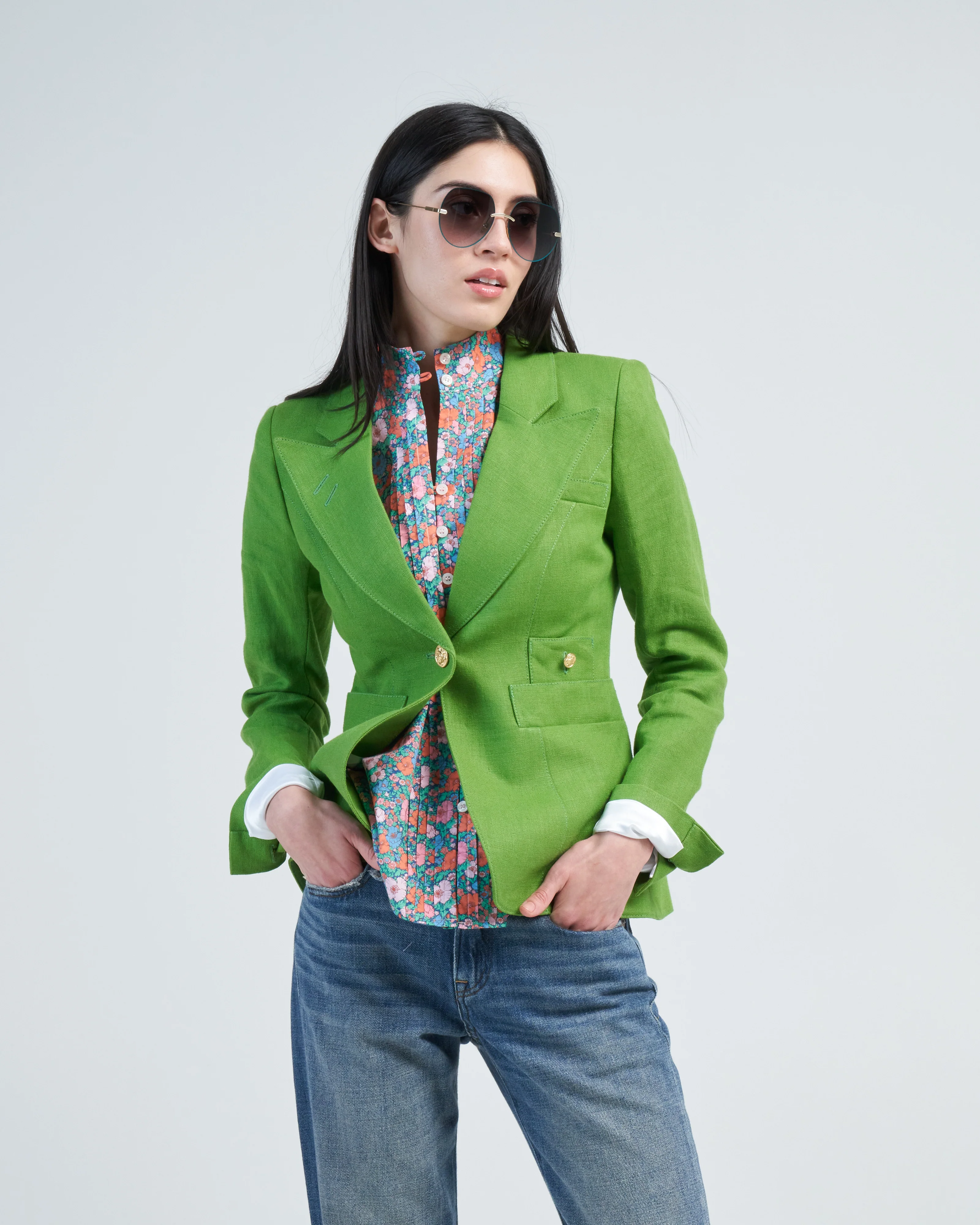 linen duchess blazer - Image 2