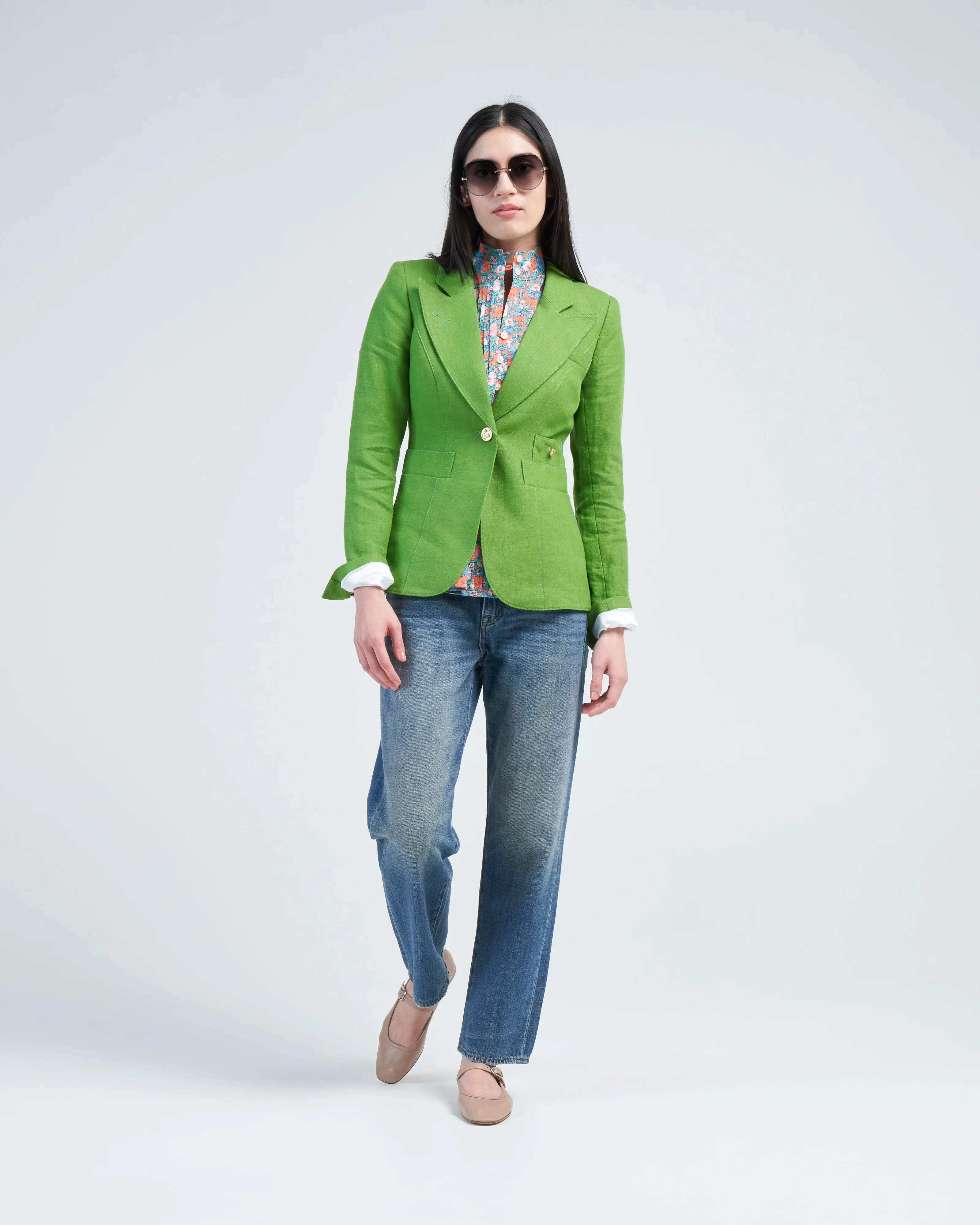 linen duchess blazer - Image 3