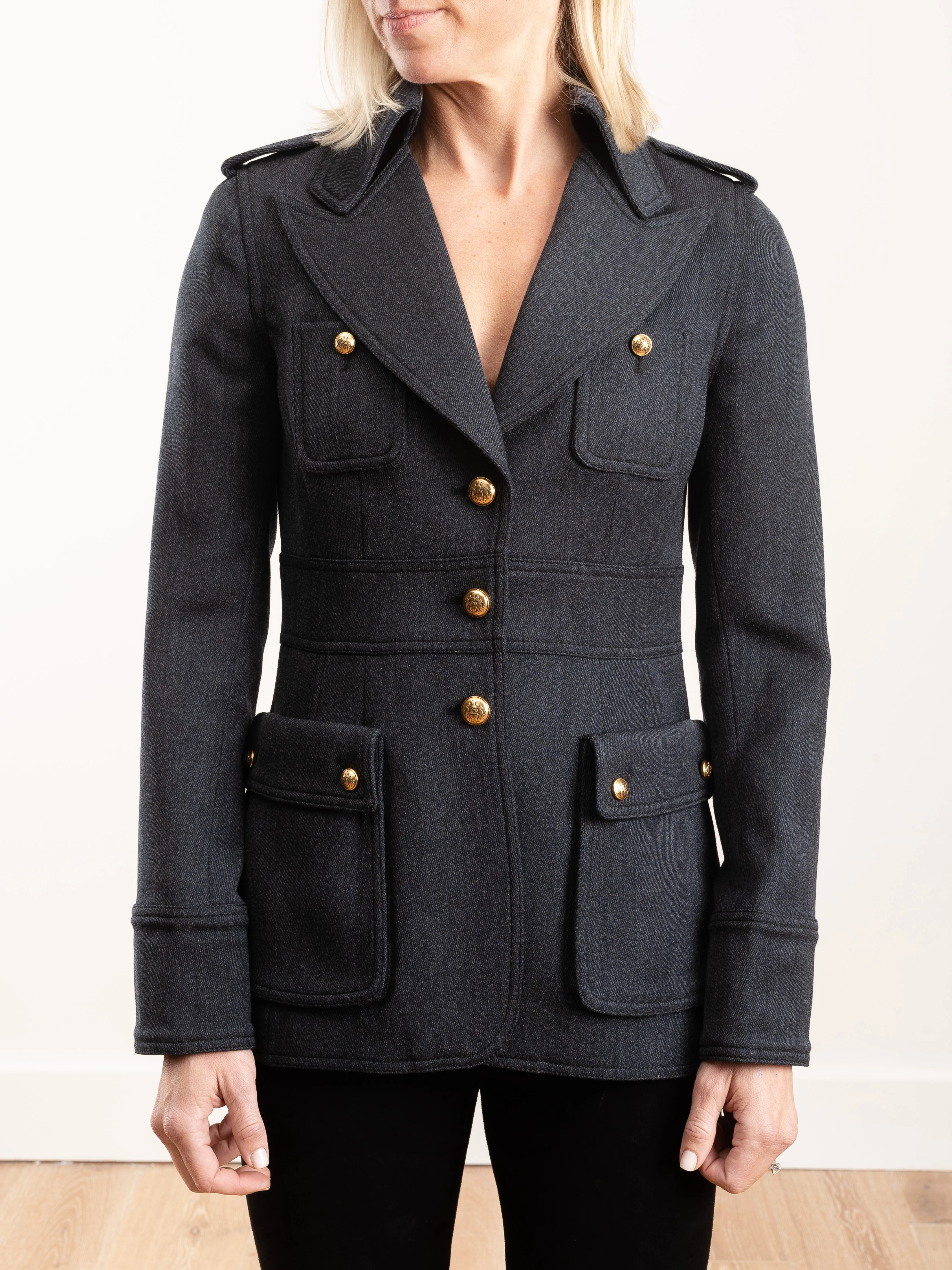 officers jacket - charcoal - Image 2