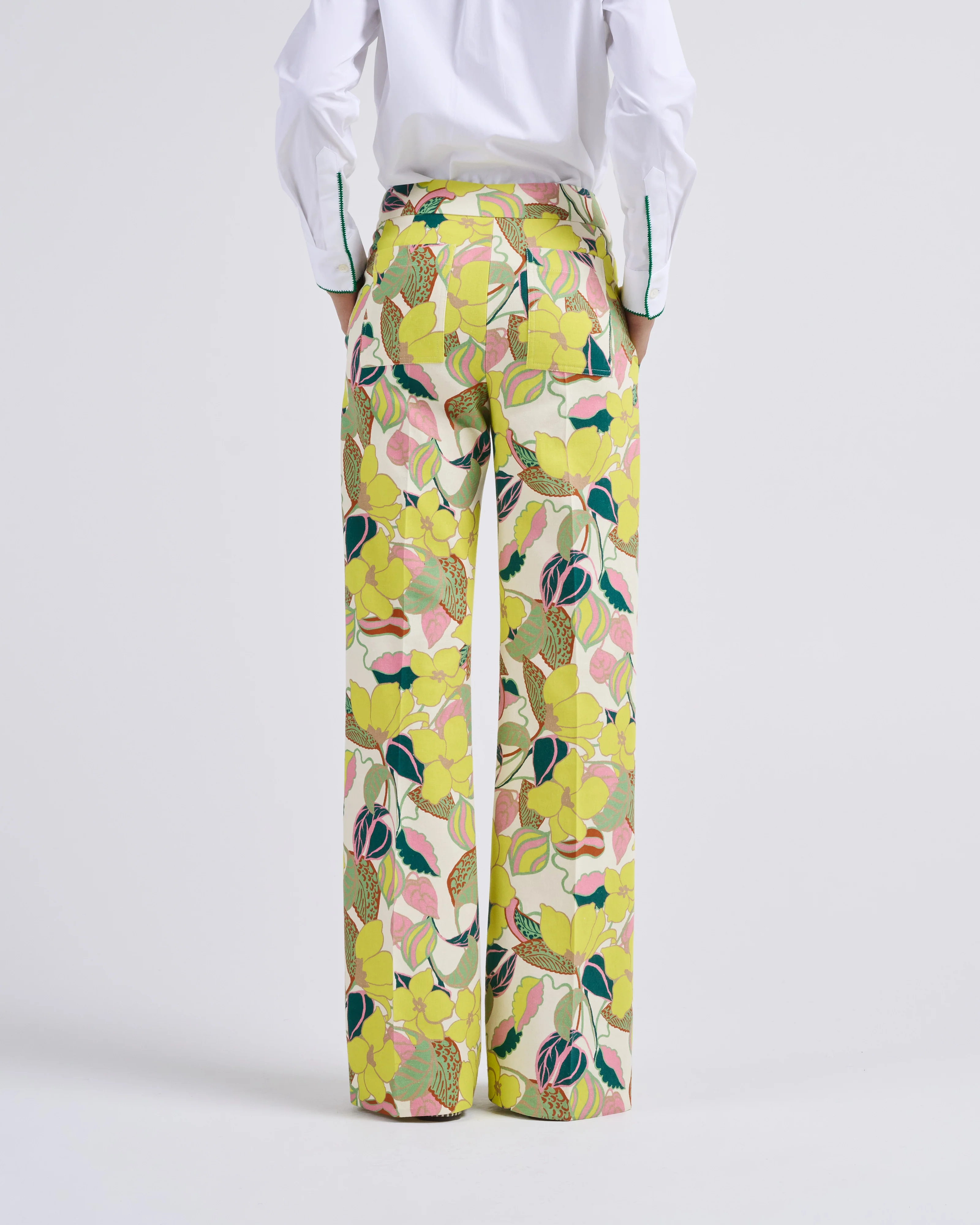 patch pocket pintuck trouser - Image 4