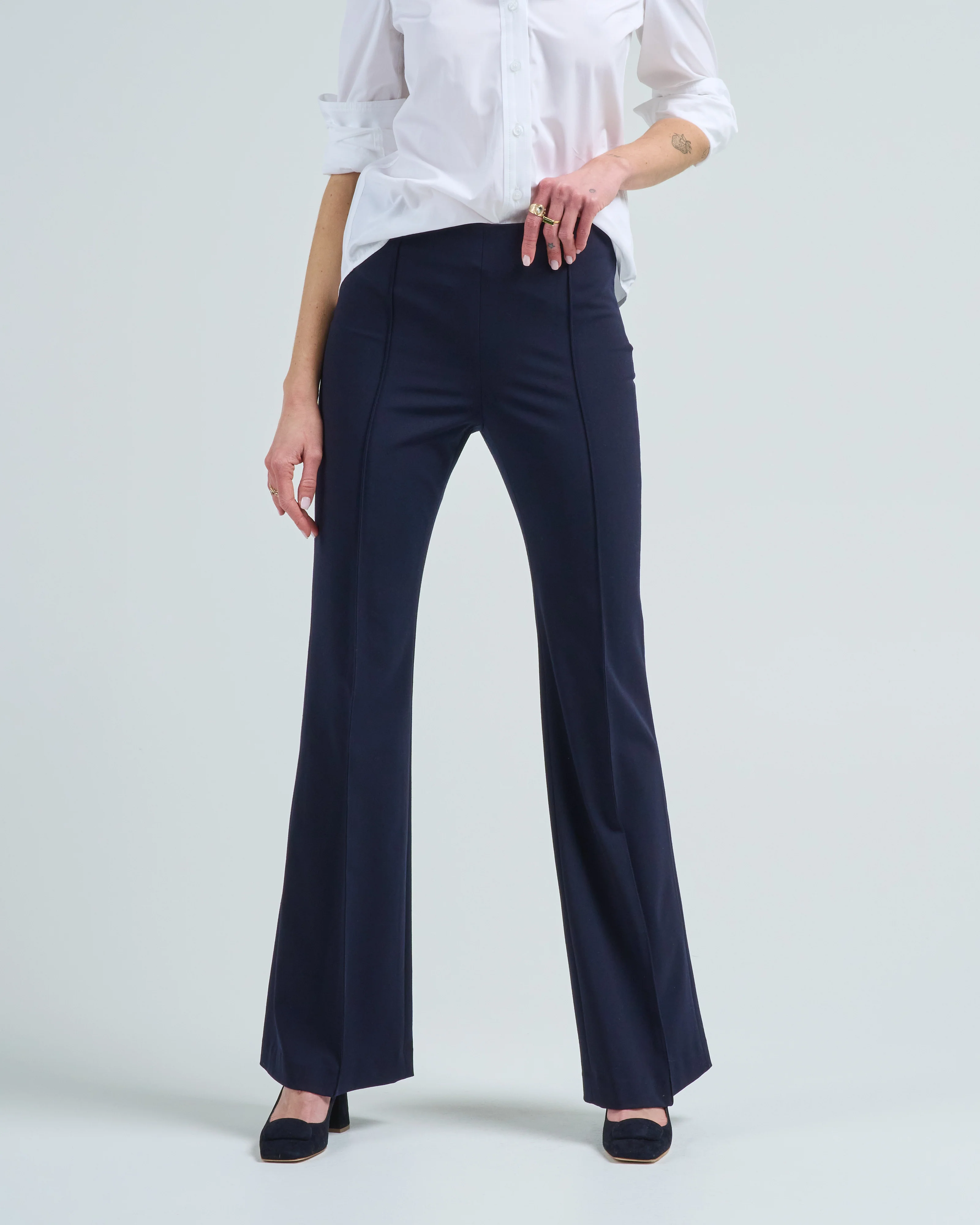 pintuck flare pant