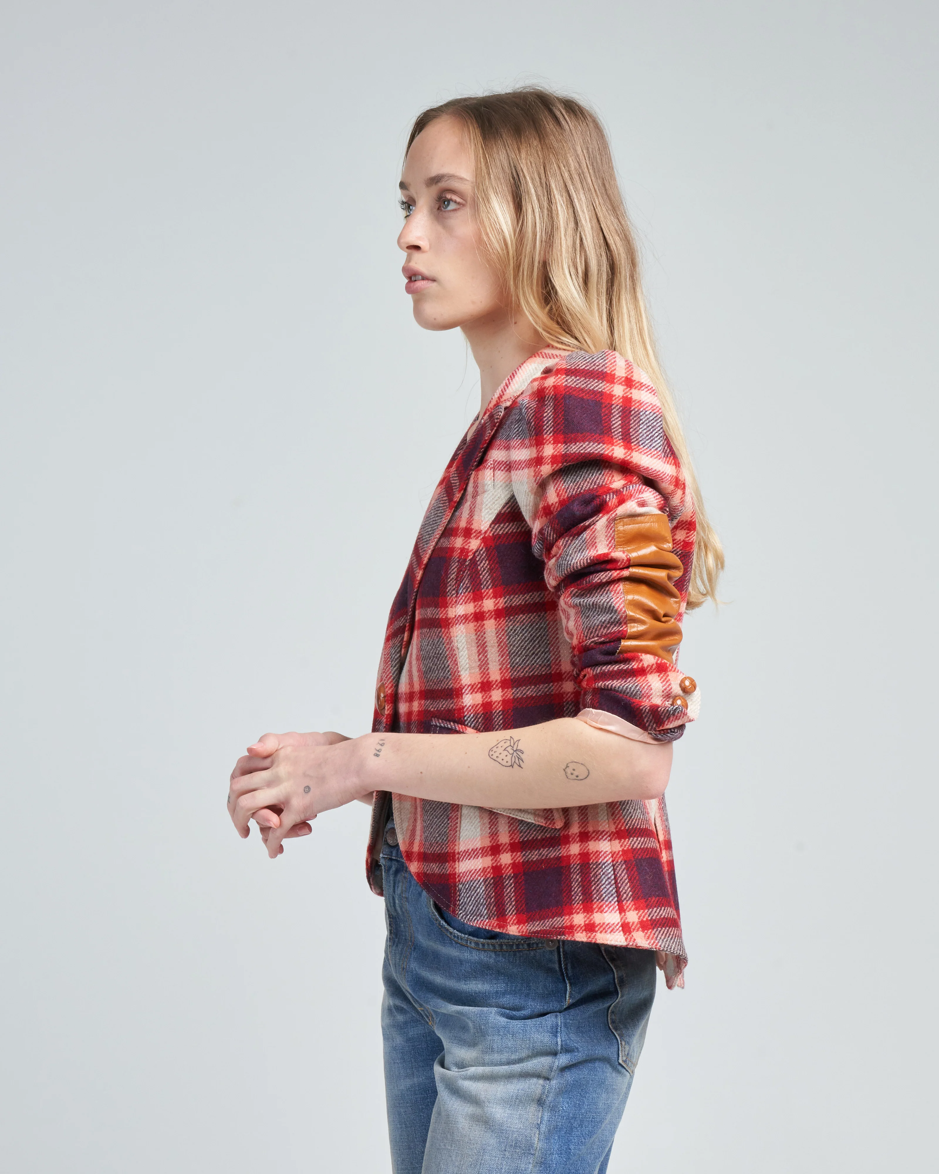 pouf sleeve one button blazer - Image 3