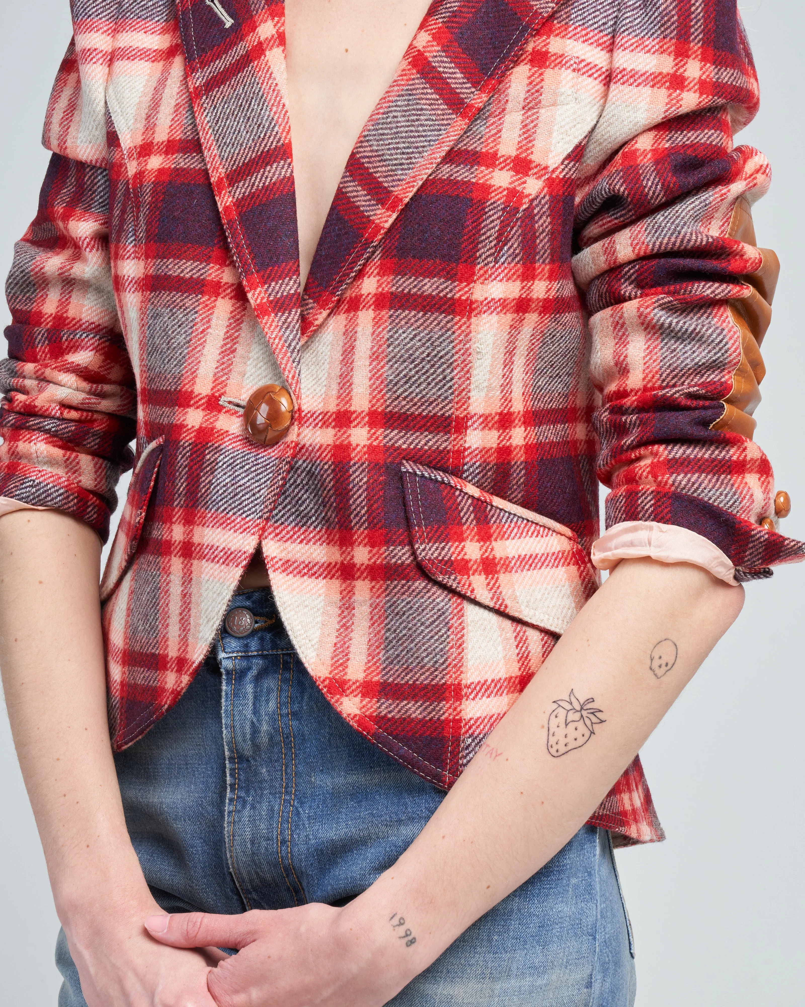 pouf sleeve one button blazer - Image 5