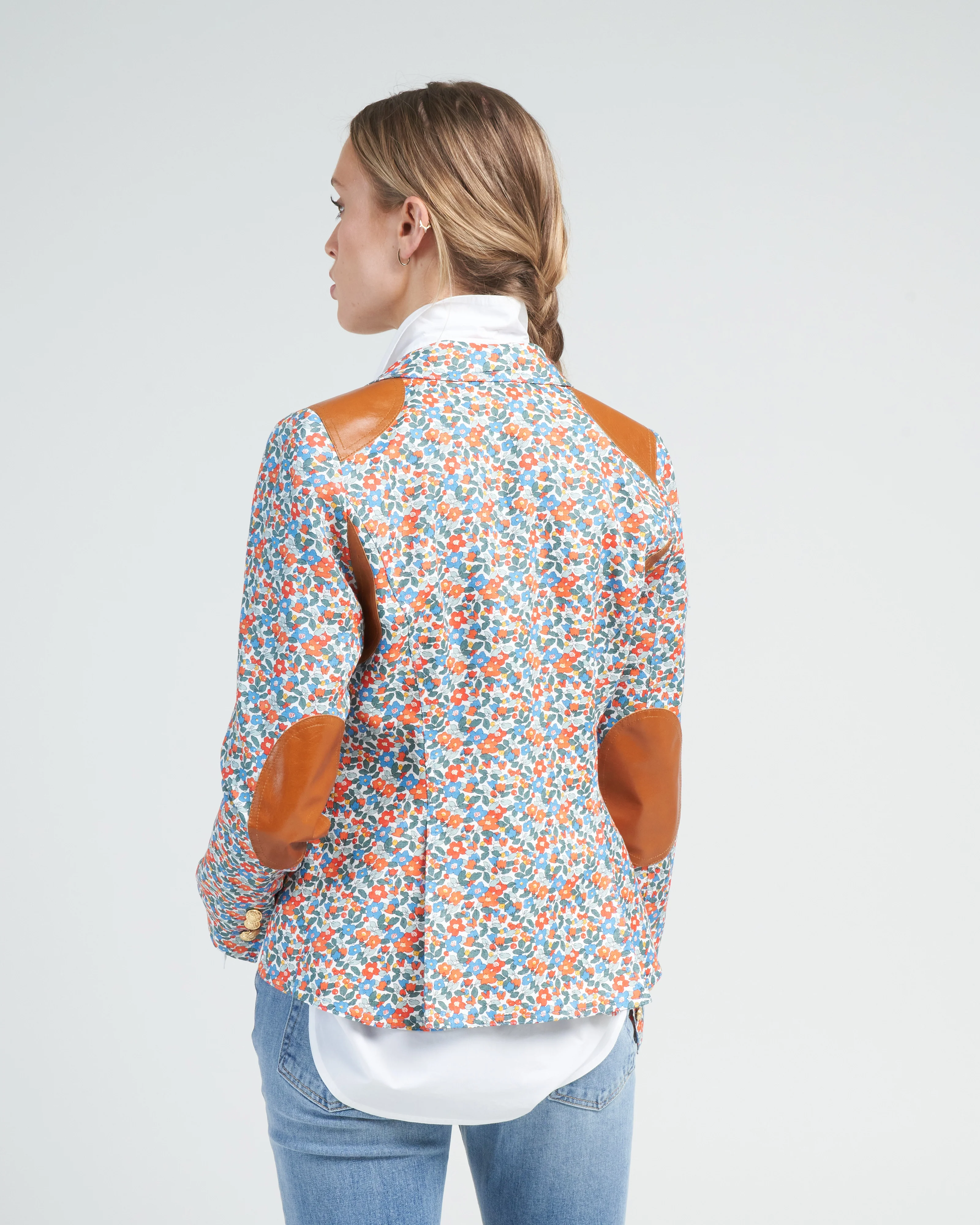 rifle patch one button blazer - multi floral - Image 5