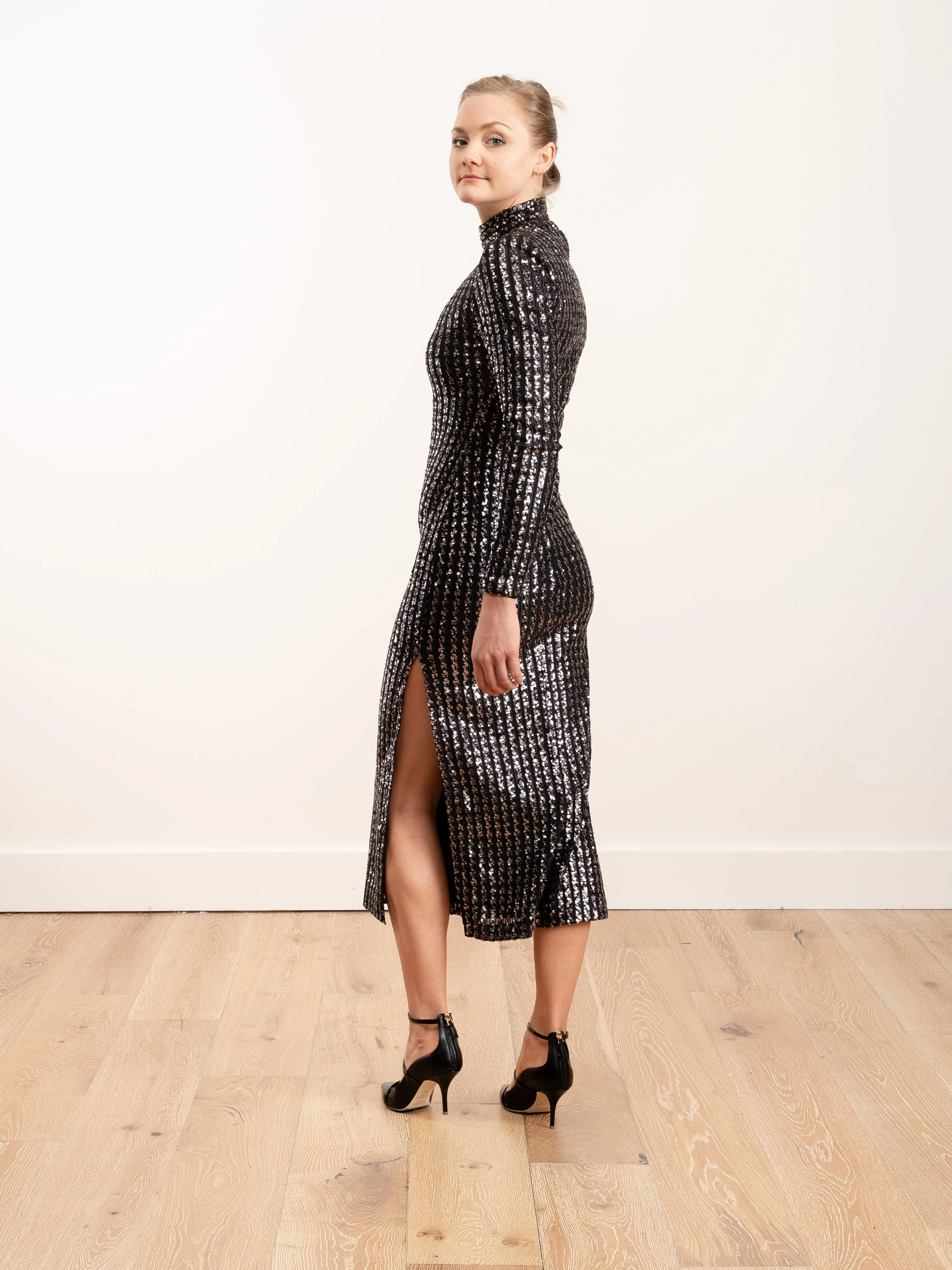 sequin side slit dress - Image 5
