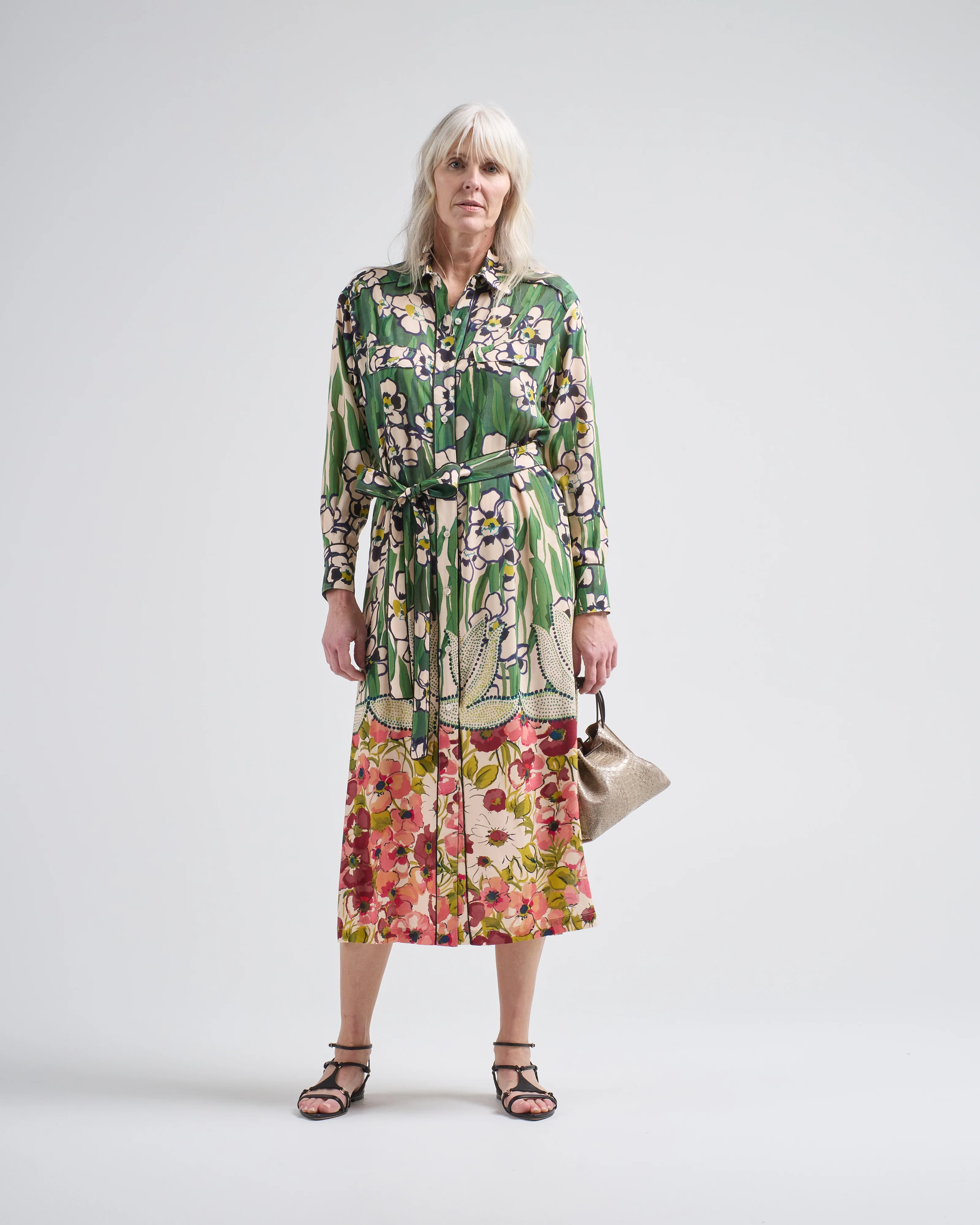 tailored shirt dress - Image 2