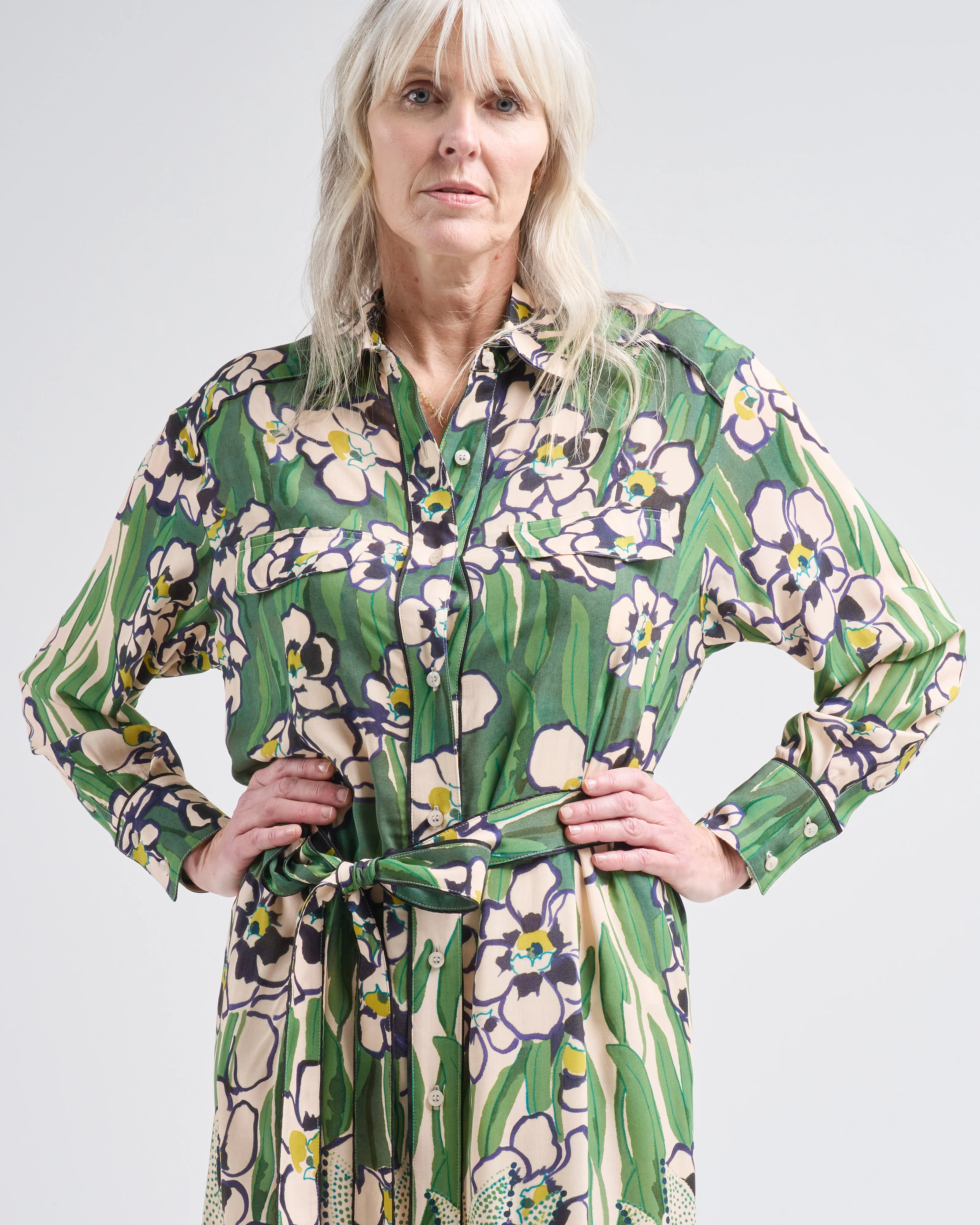 tailored shirt dress - Image 5