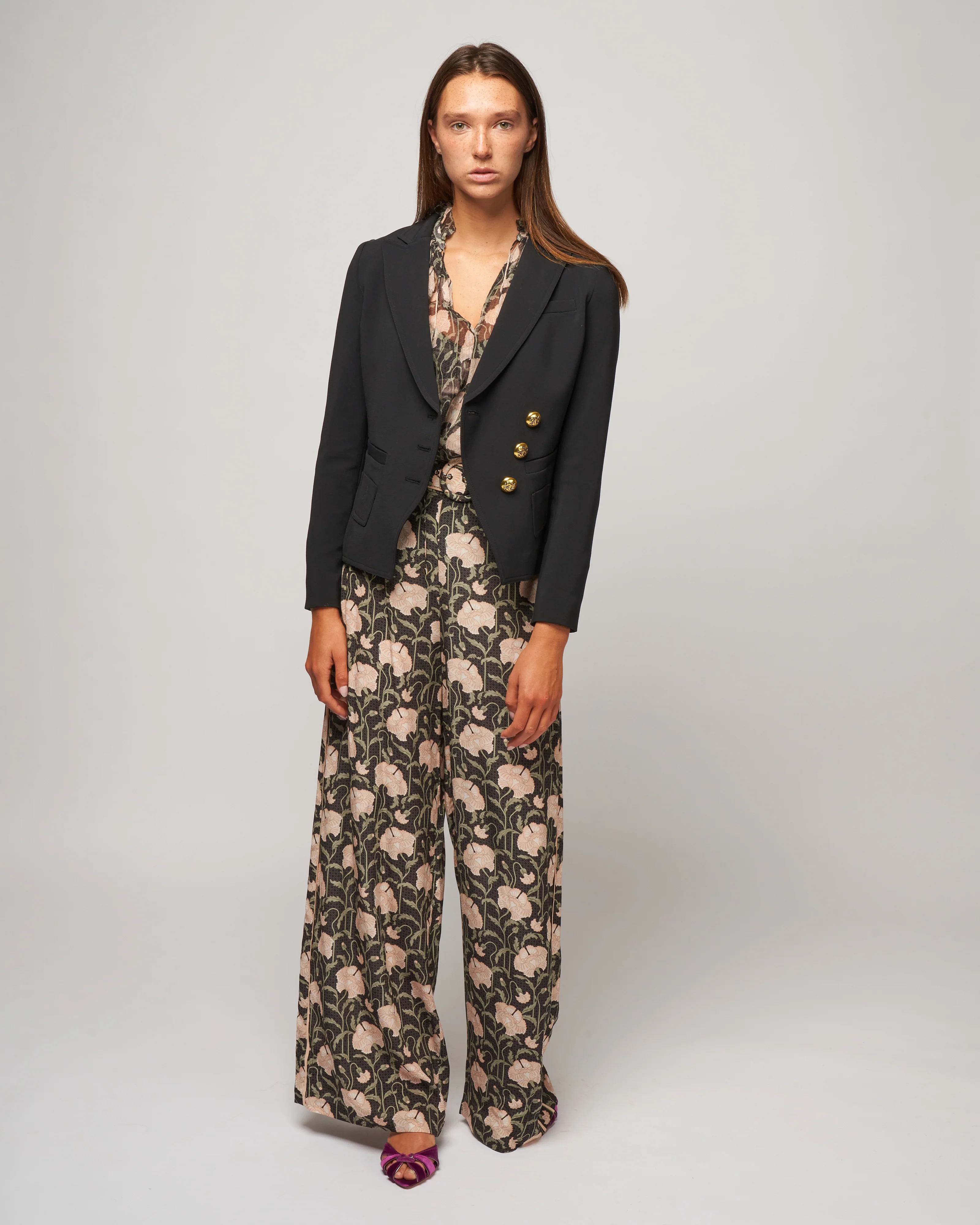wrap blazer - black - Image 2