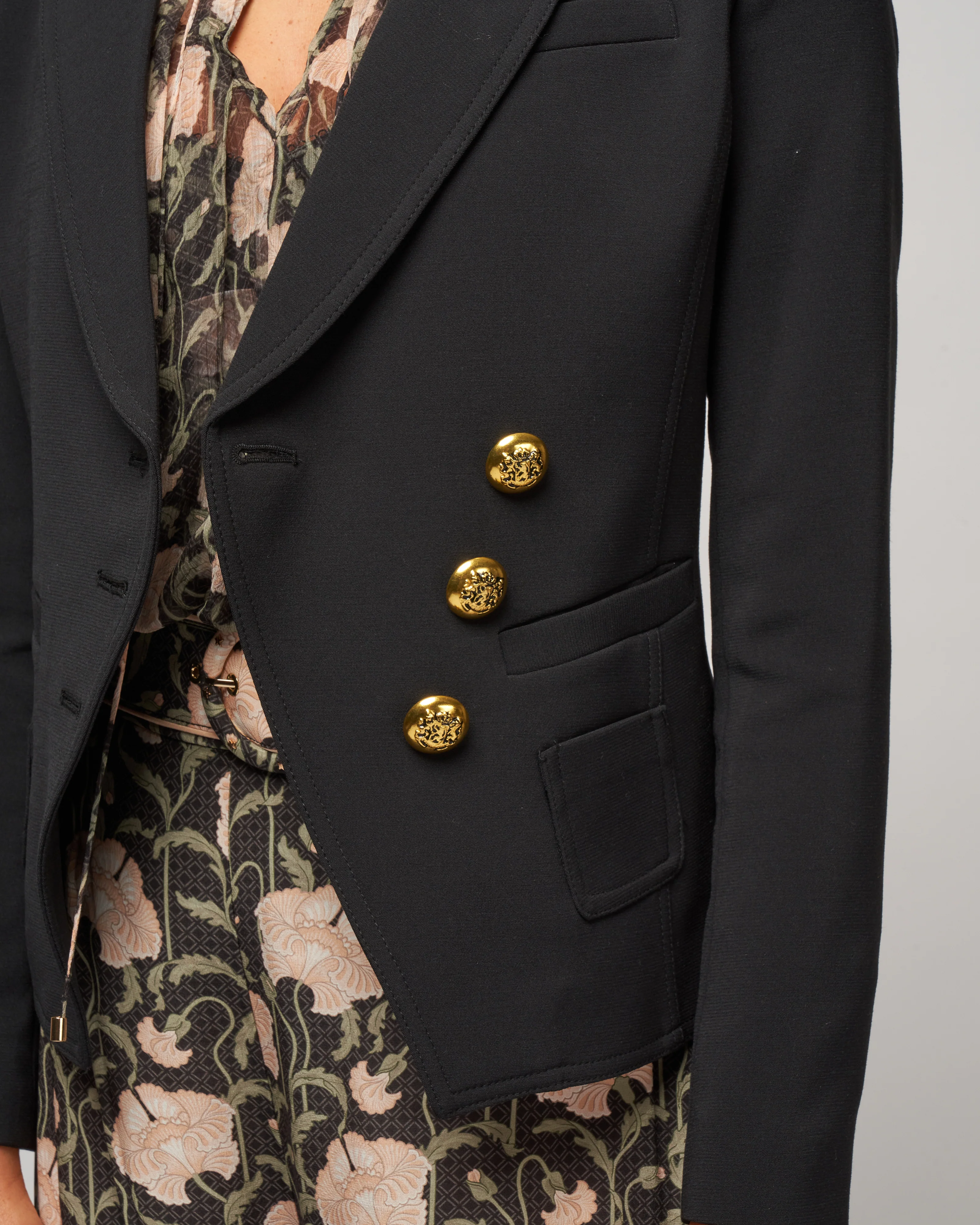 wrap blazer - black - Image 5