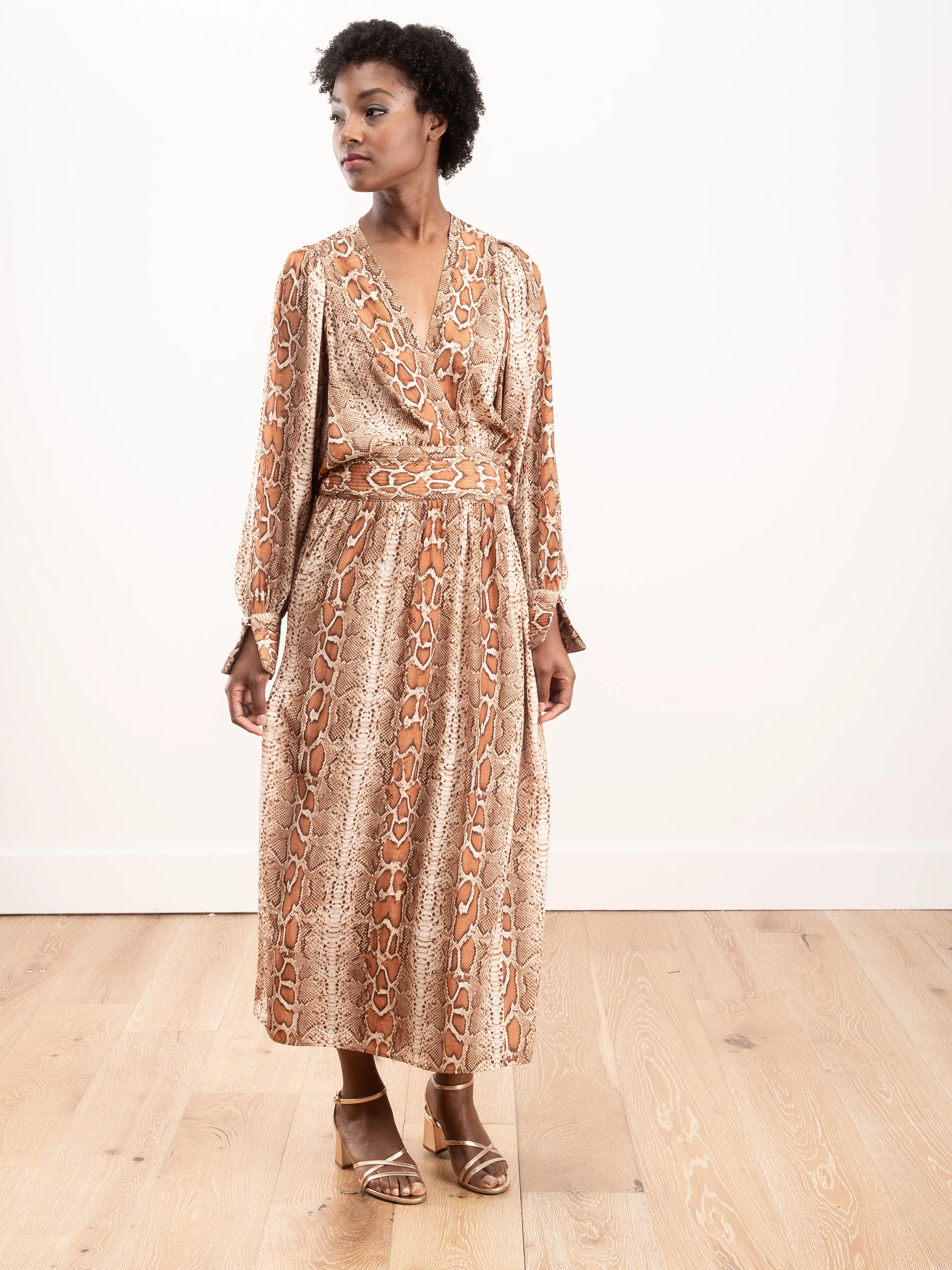 wrap dress - desert snake - Image 2