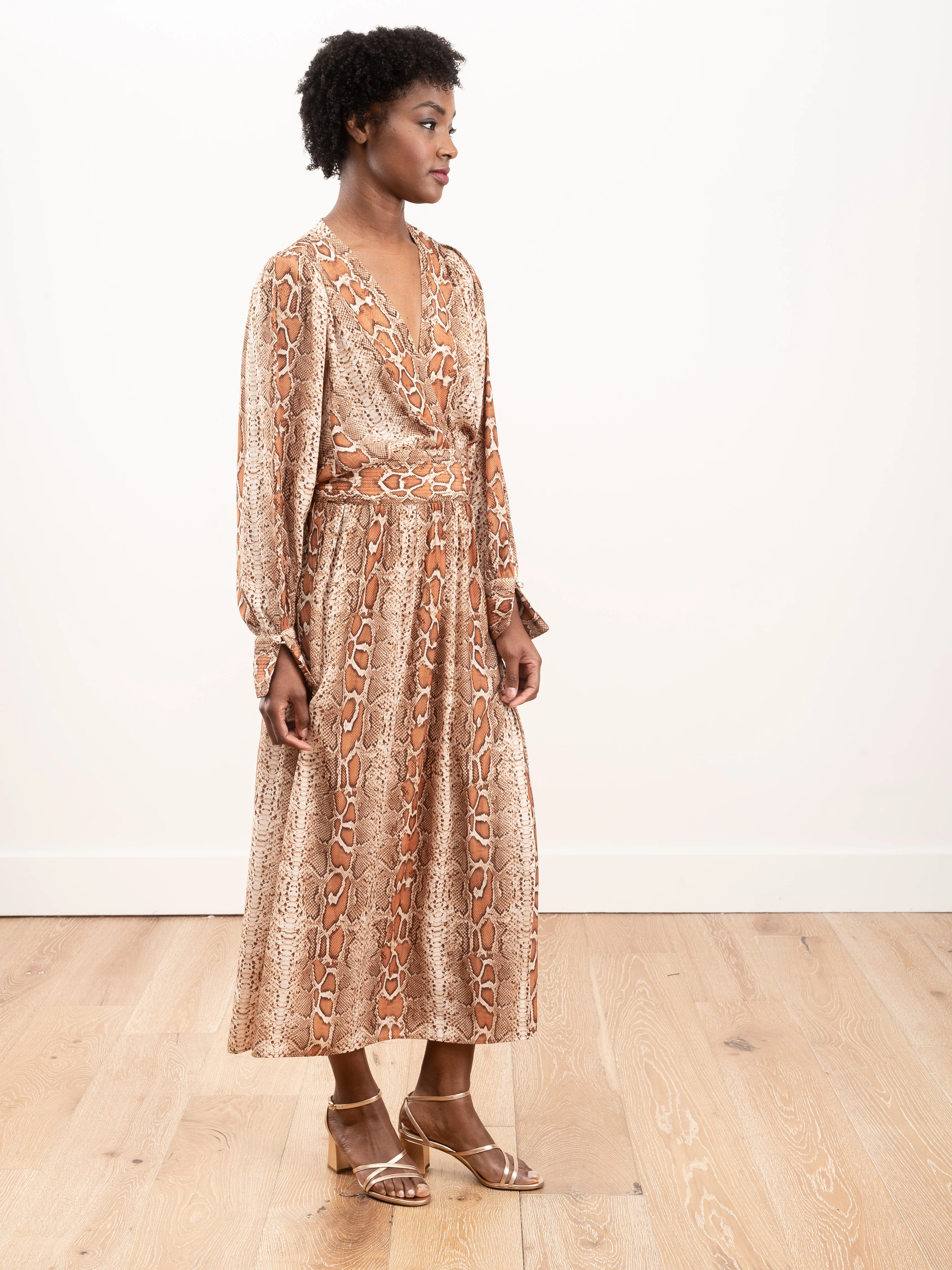 wrap dress - desert snake - Image 3