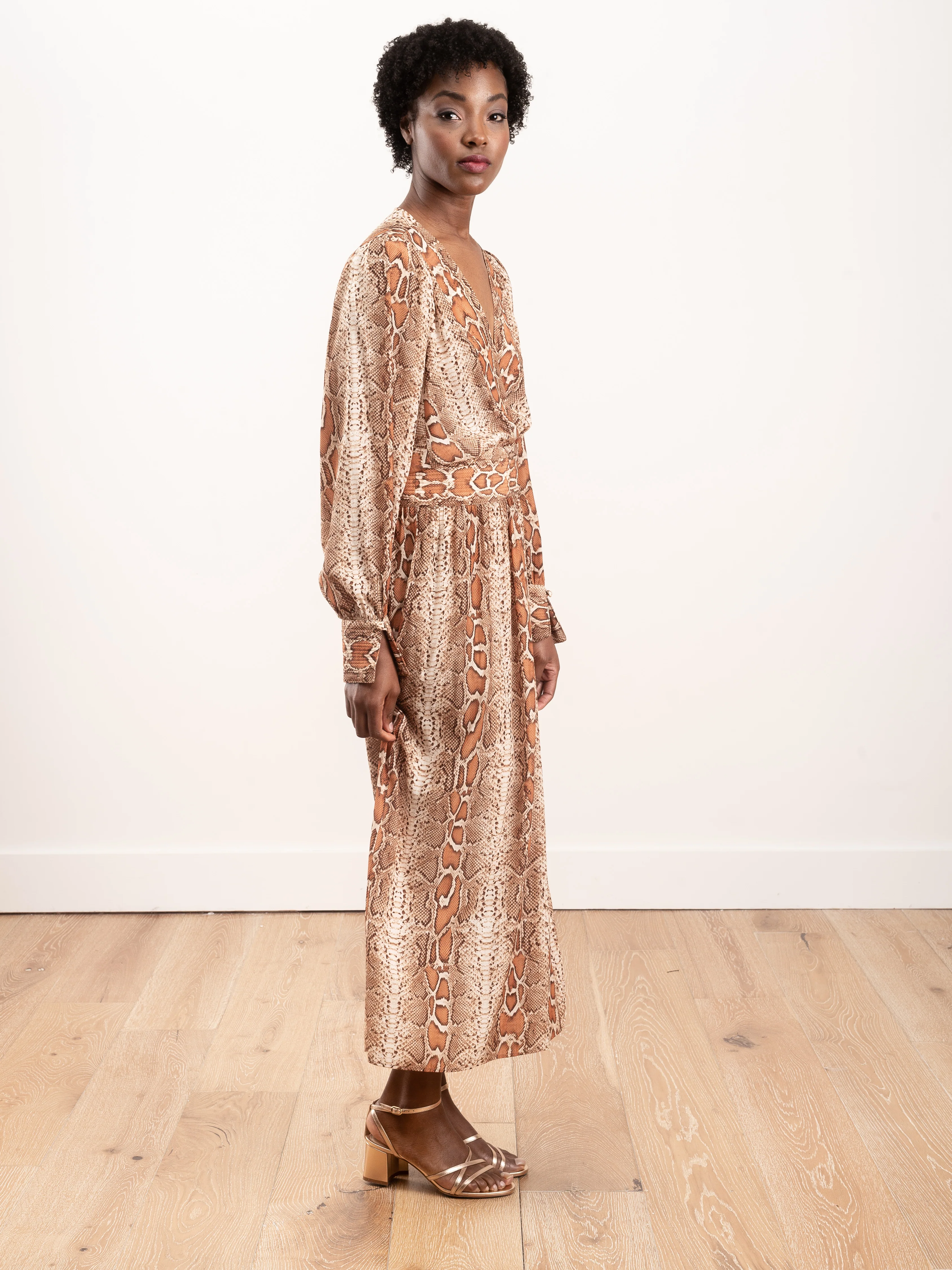 wrap dress - desert snake - Image 4