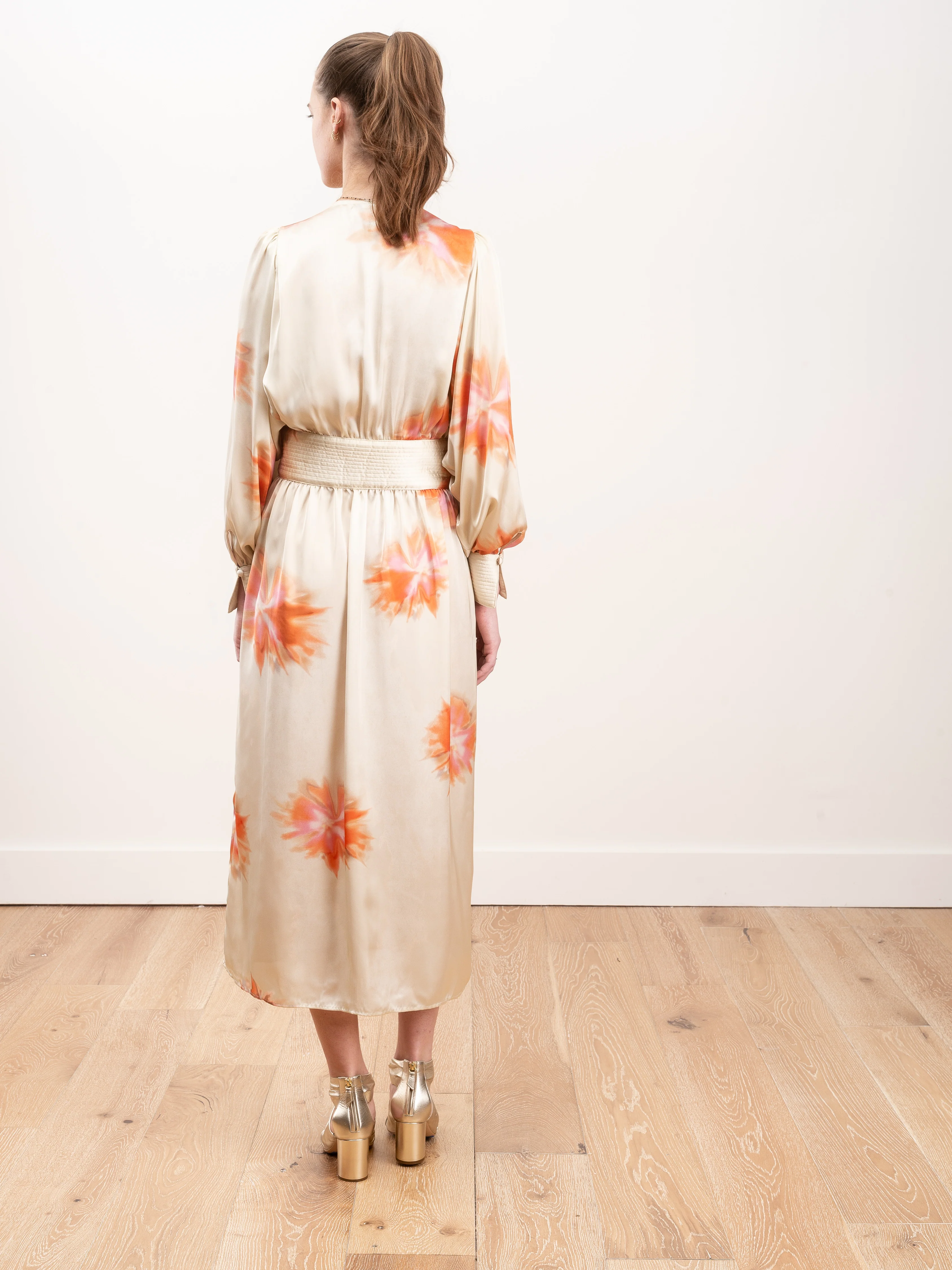 wrap dress - tie dye - Image 4