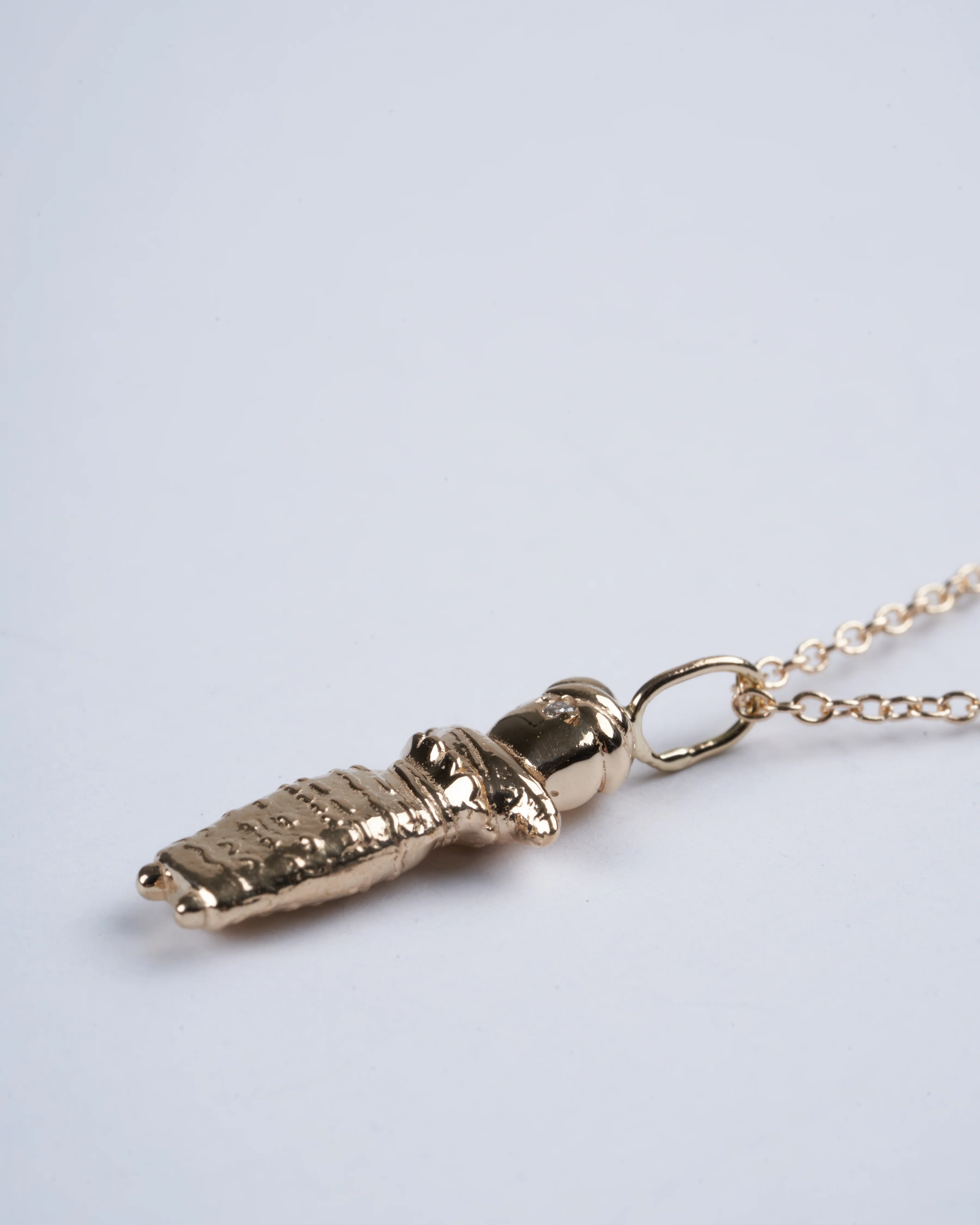 iq worry doll 14k yg w/ 16" chain - 14k gold - Image 3
