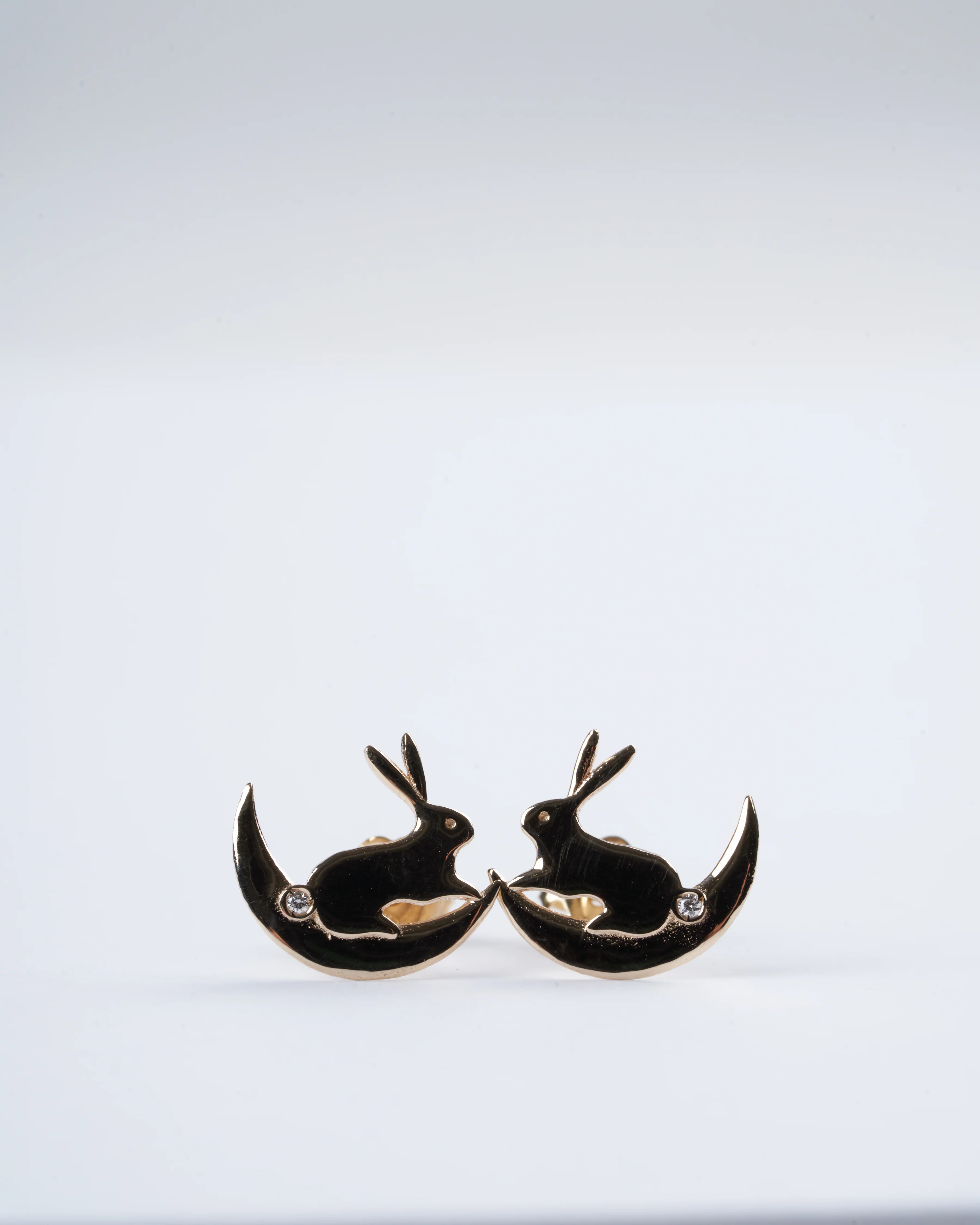 moon bunny w/ diamond earrings - Image 3